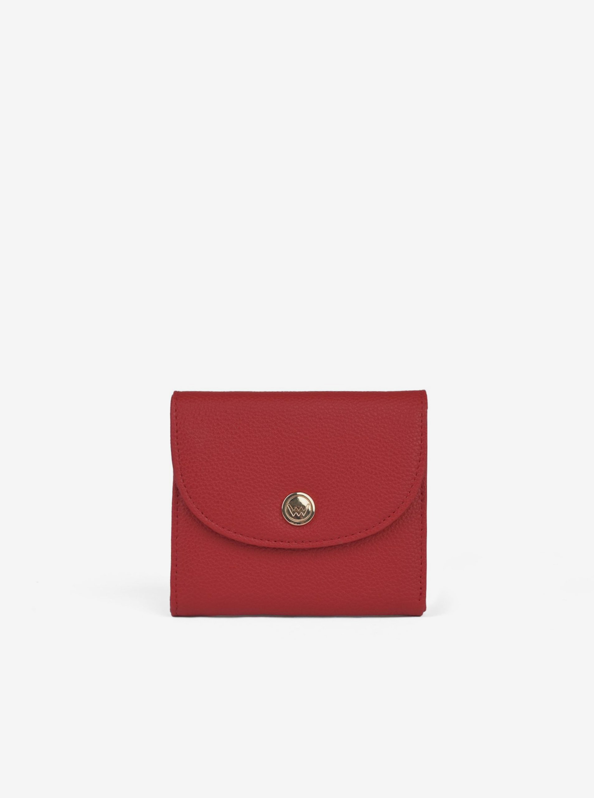 Levně Červená dámská kožená peněženka VUCH Estoll