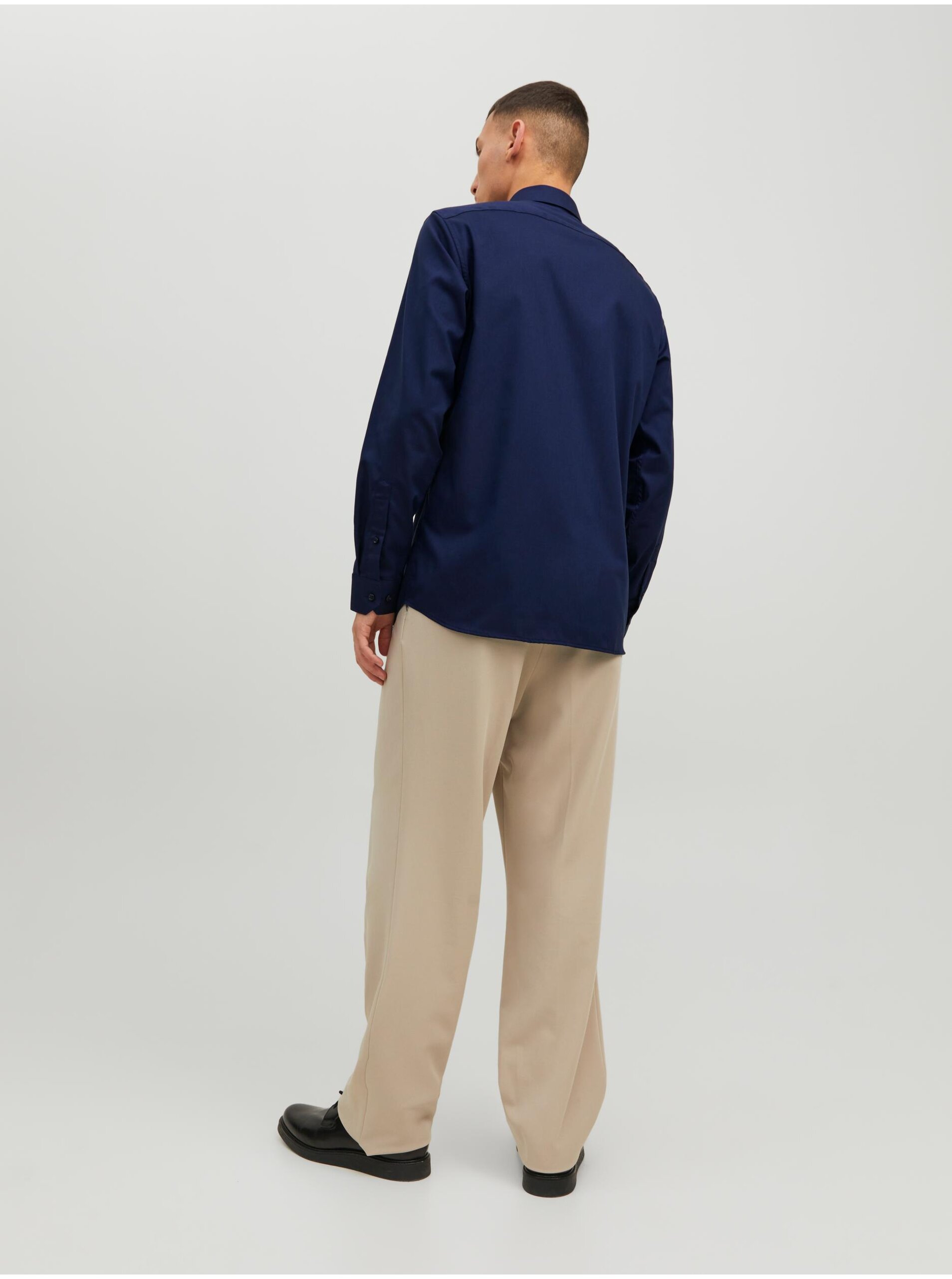Tmavě modrá pánská košile Jack & Jones Parker