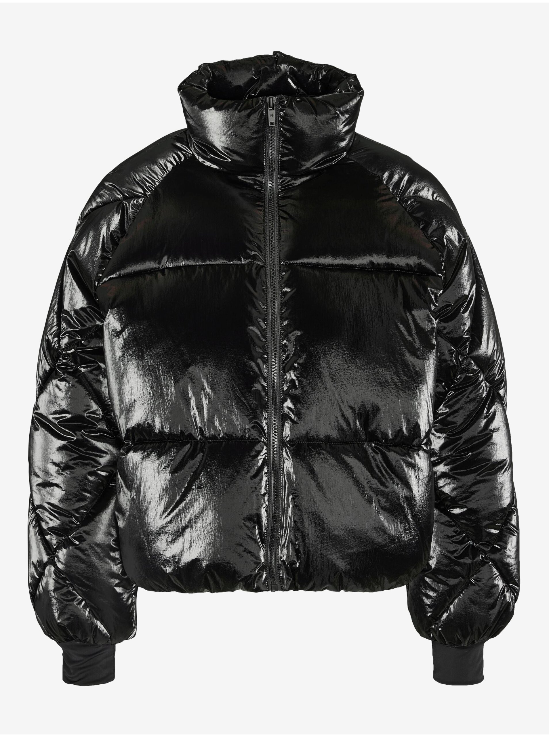 E-shop Čierna dámska prešívaná zimná bunda Noisy May Kit