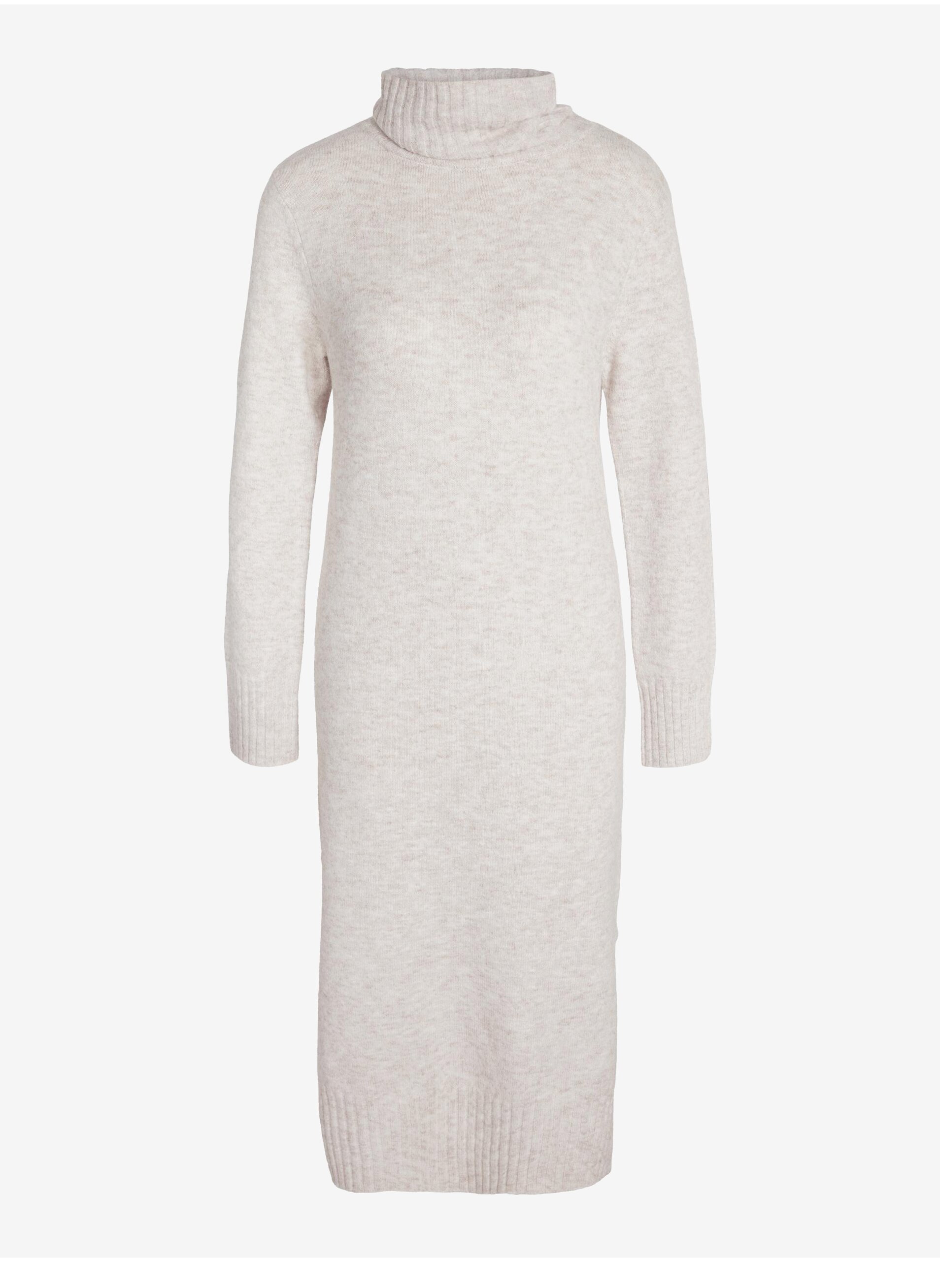 E-shop Krémové dámske svetrové šaty Noisy May Viola