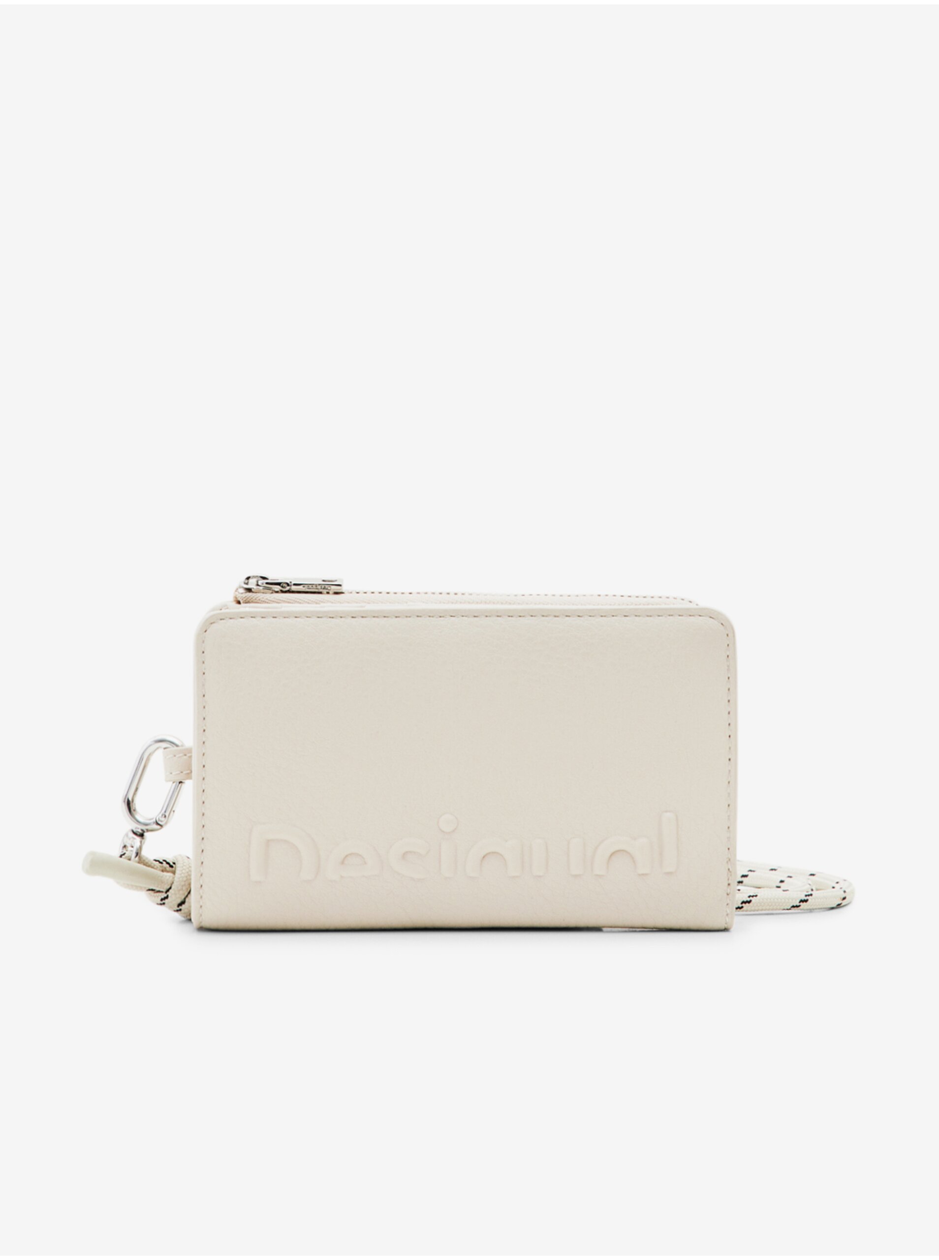 E-shop Krémová dámska peňaženka s popruhom Desigual Emma 2.0