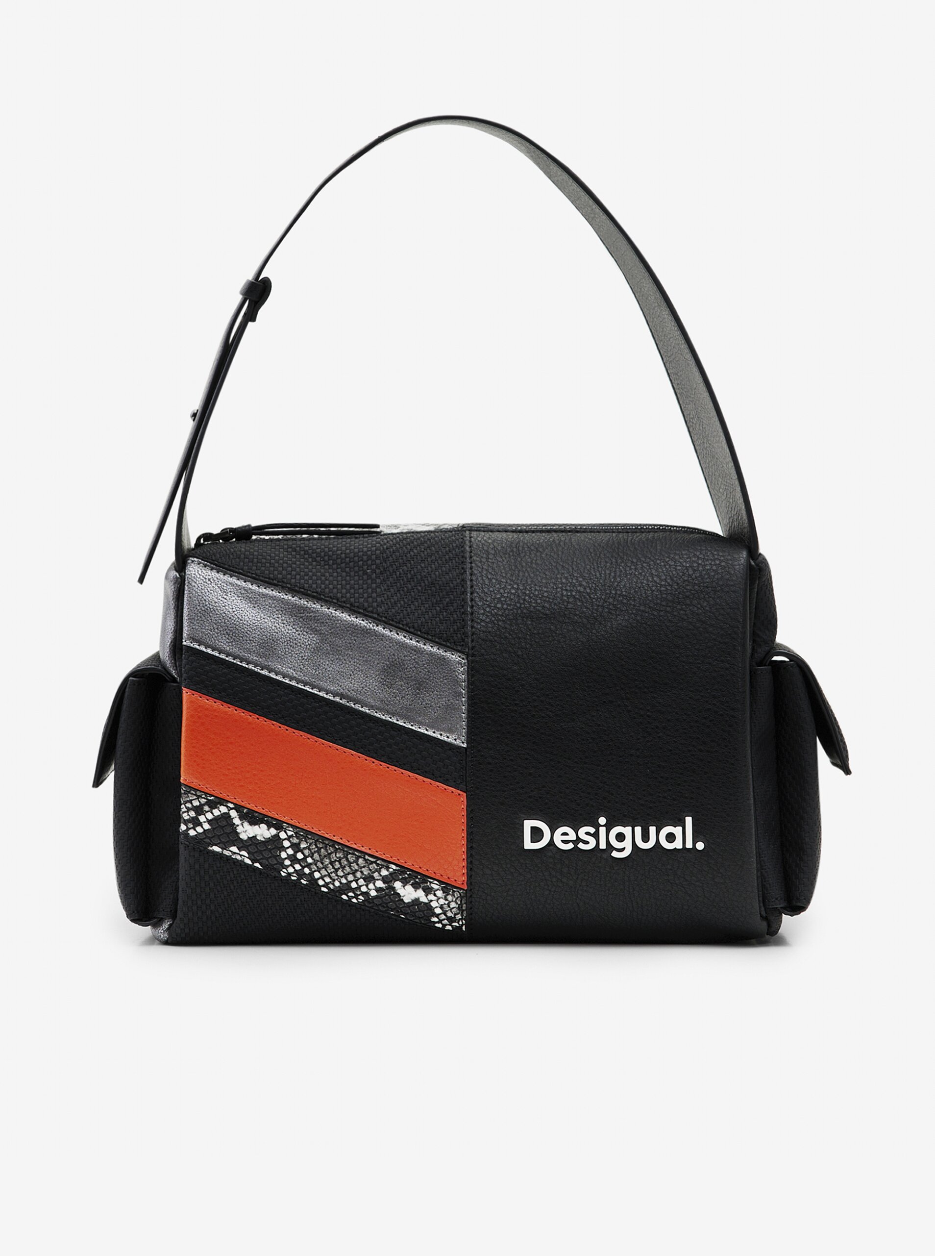 E-shop Oranžovo-černá dámská kabelka Desigual Polka Habana