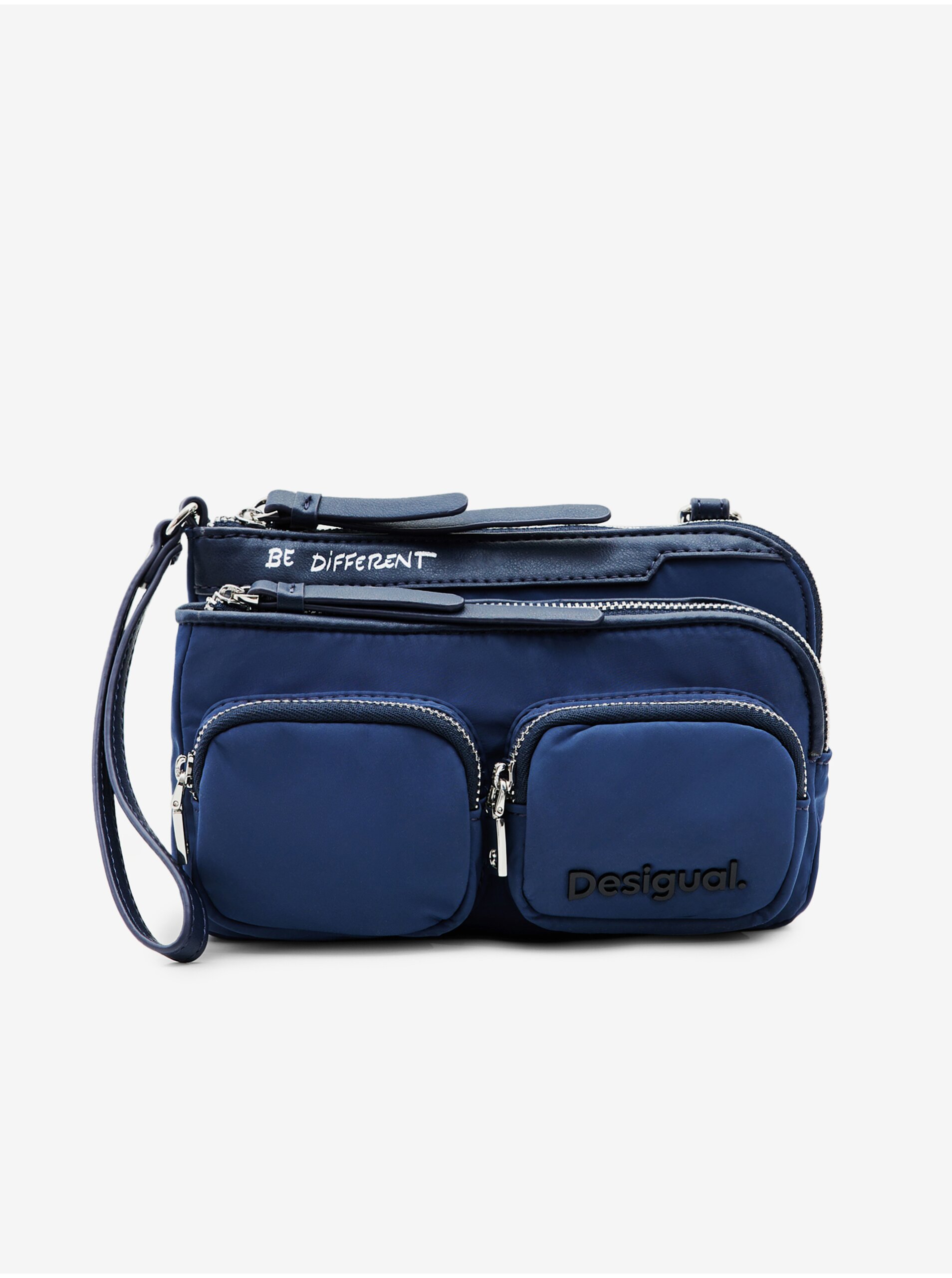 E-shop Modrá dámská crossbody kabelka Desigual Pocketmas Linda