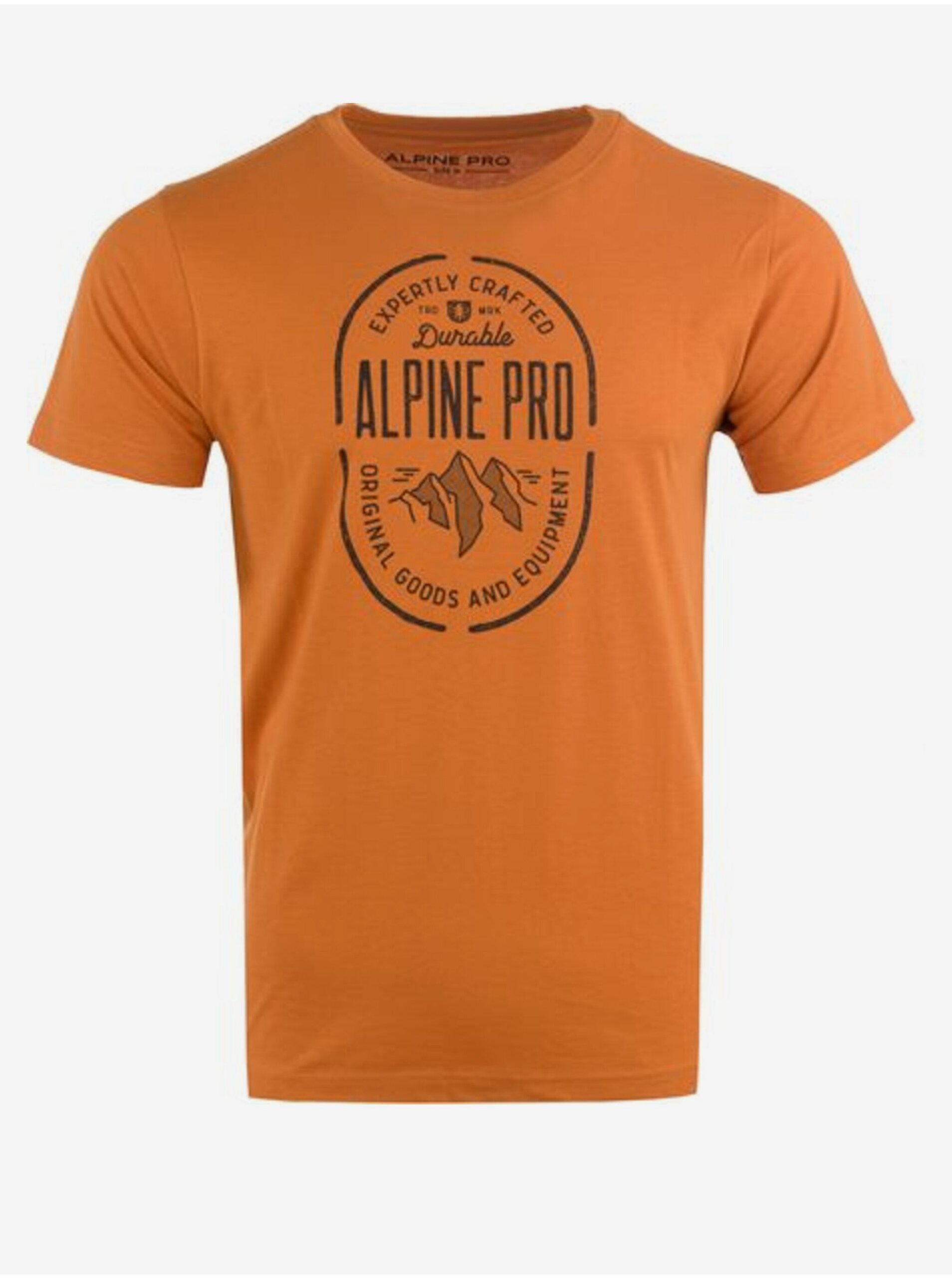 Levně Oranžové pánské tričko ALPINE PRO WEDOR