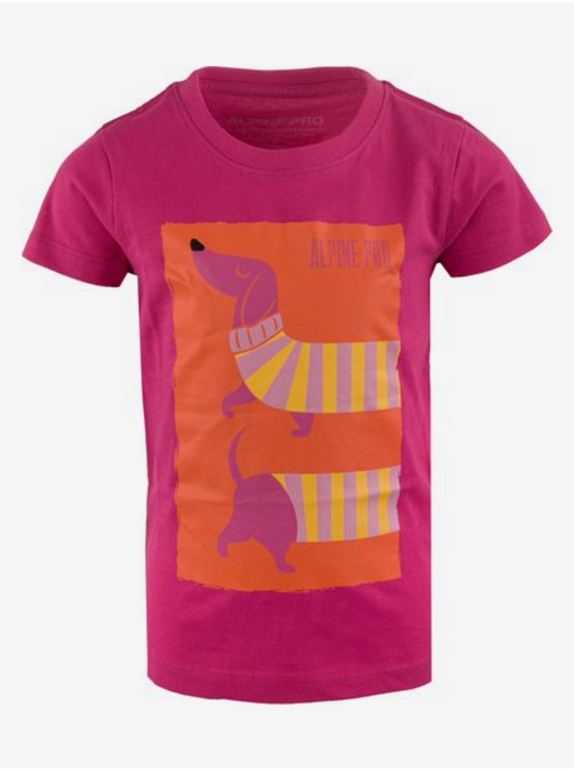 E-shop Růžové dětské tričko ALPINE PRO MOLKO