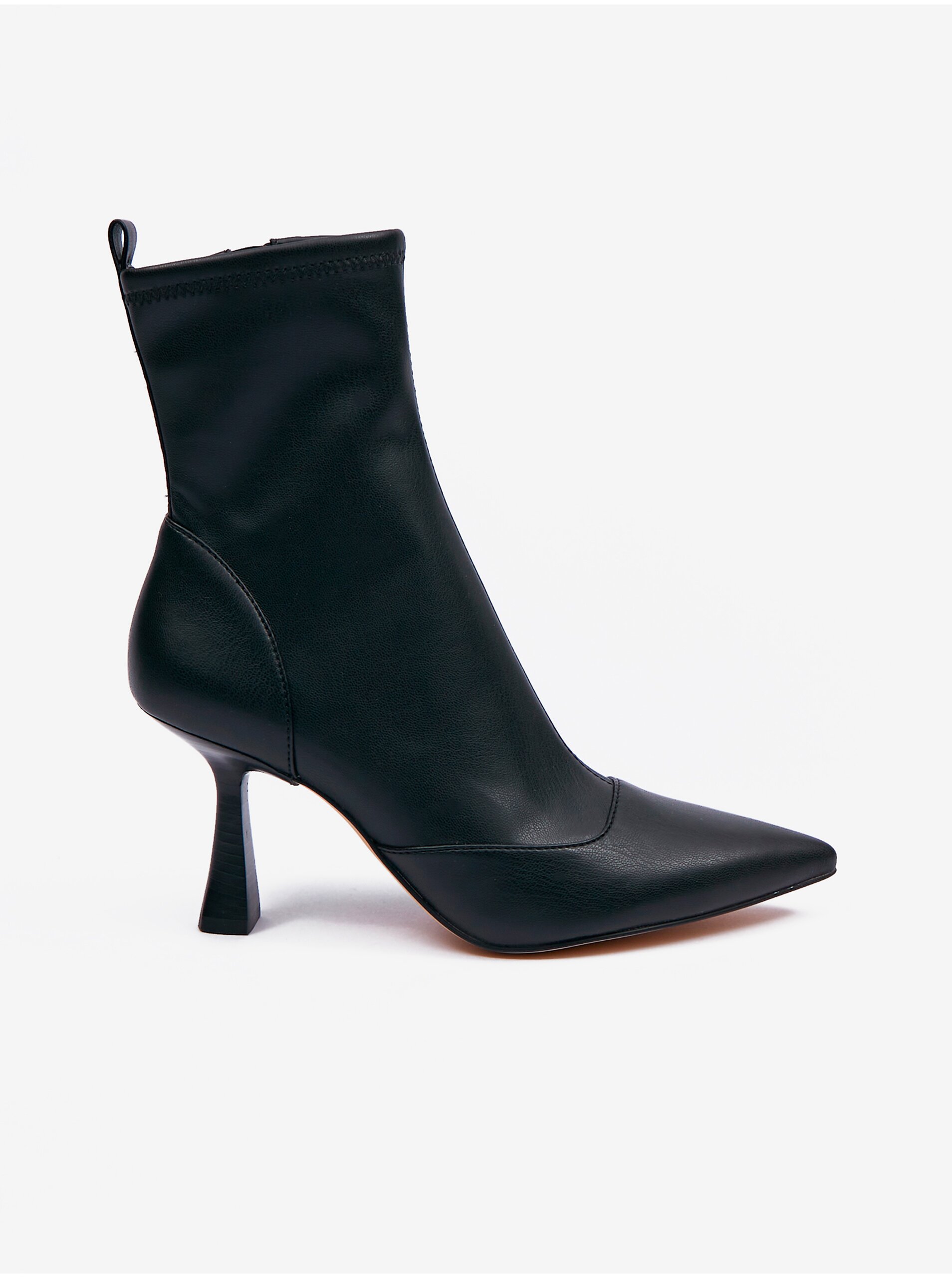 E-shop Černé dámské kotníkové boty na podpatku Michael Kors Clara