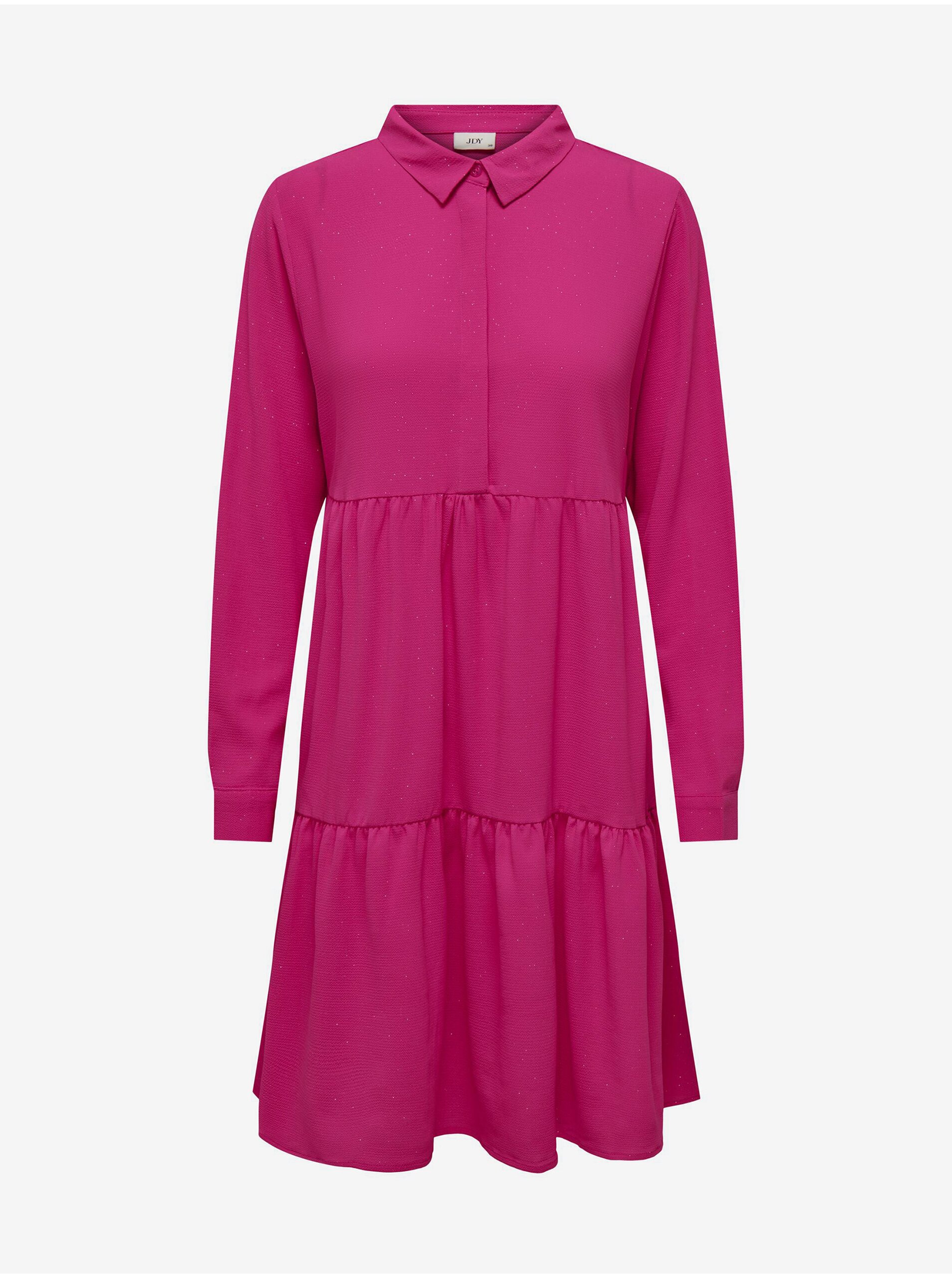 E-shop Tmavo ružové dámske šaty JDY Piper