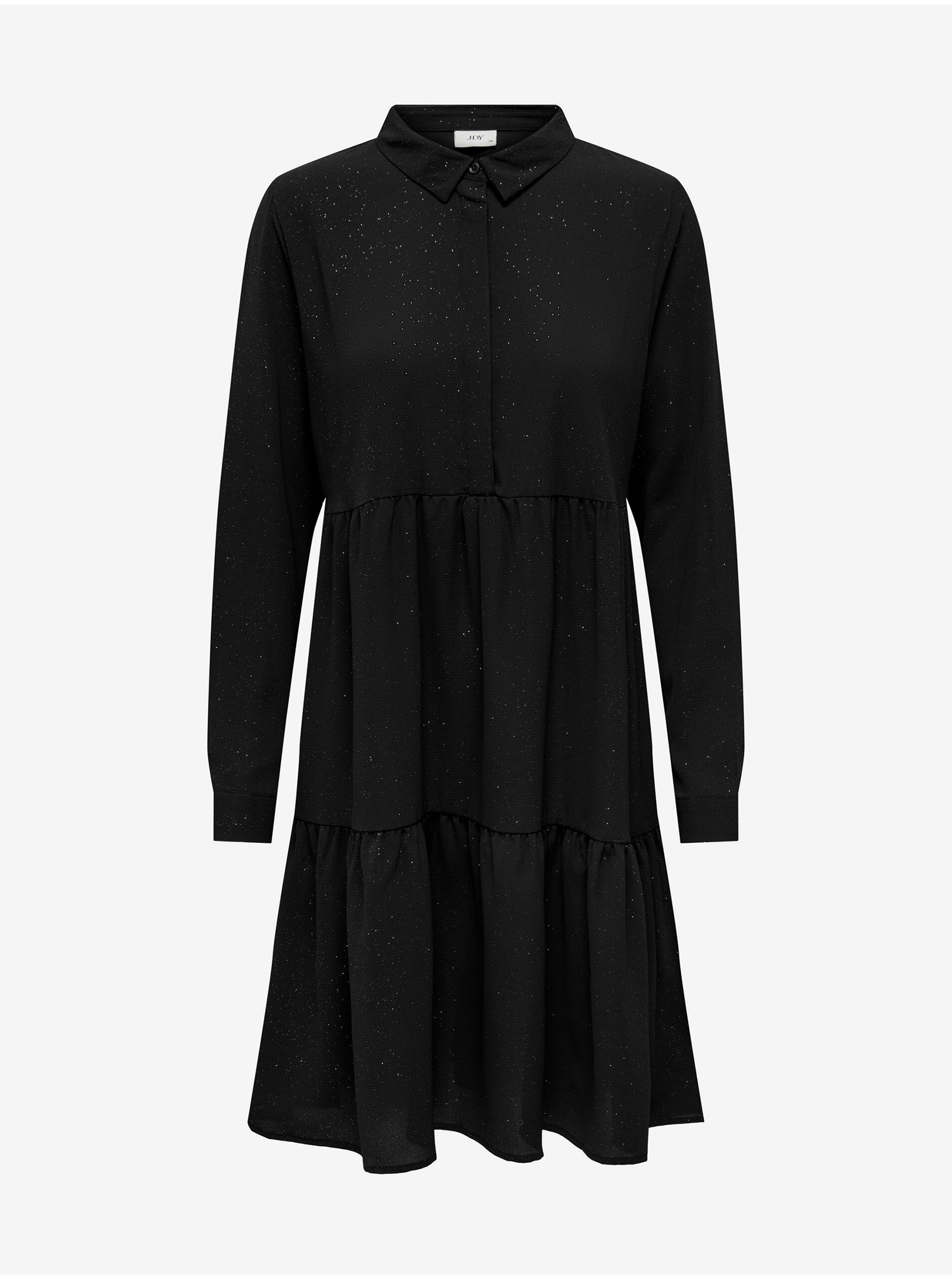 E-shop Čierne dámske vzorované šaty JDY Piper