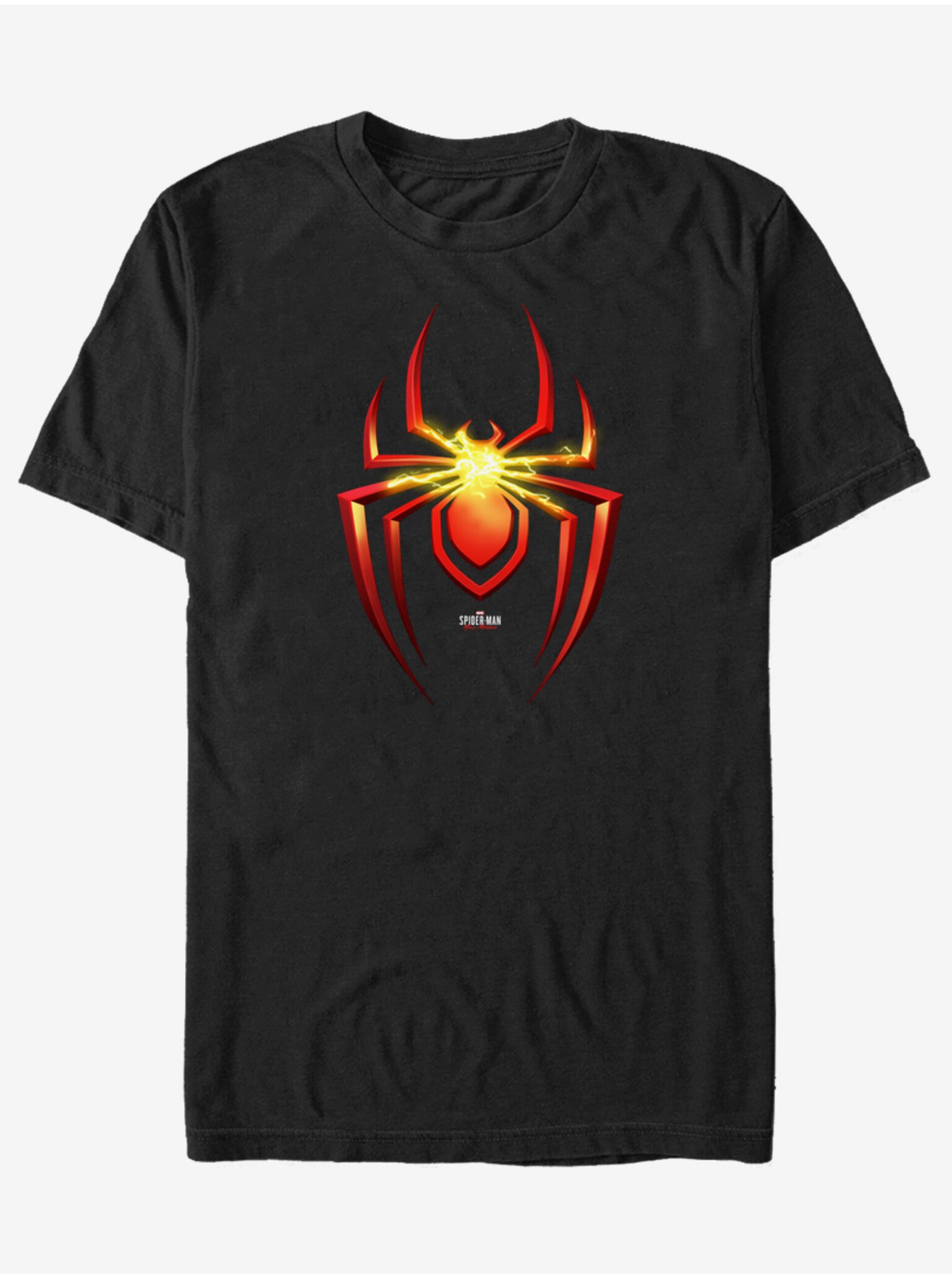 Lacno Čierne pánske tričko ZOOT.Fan Marvel Electric Emblem