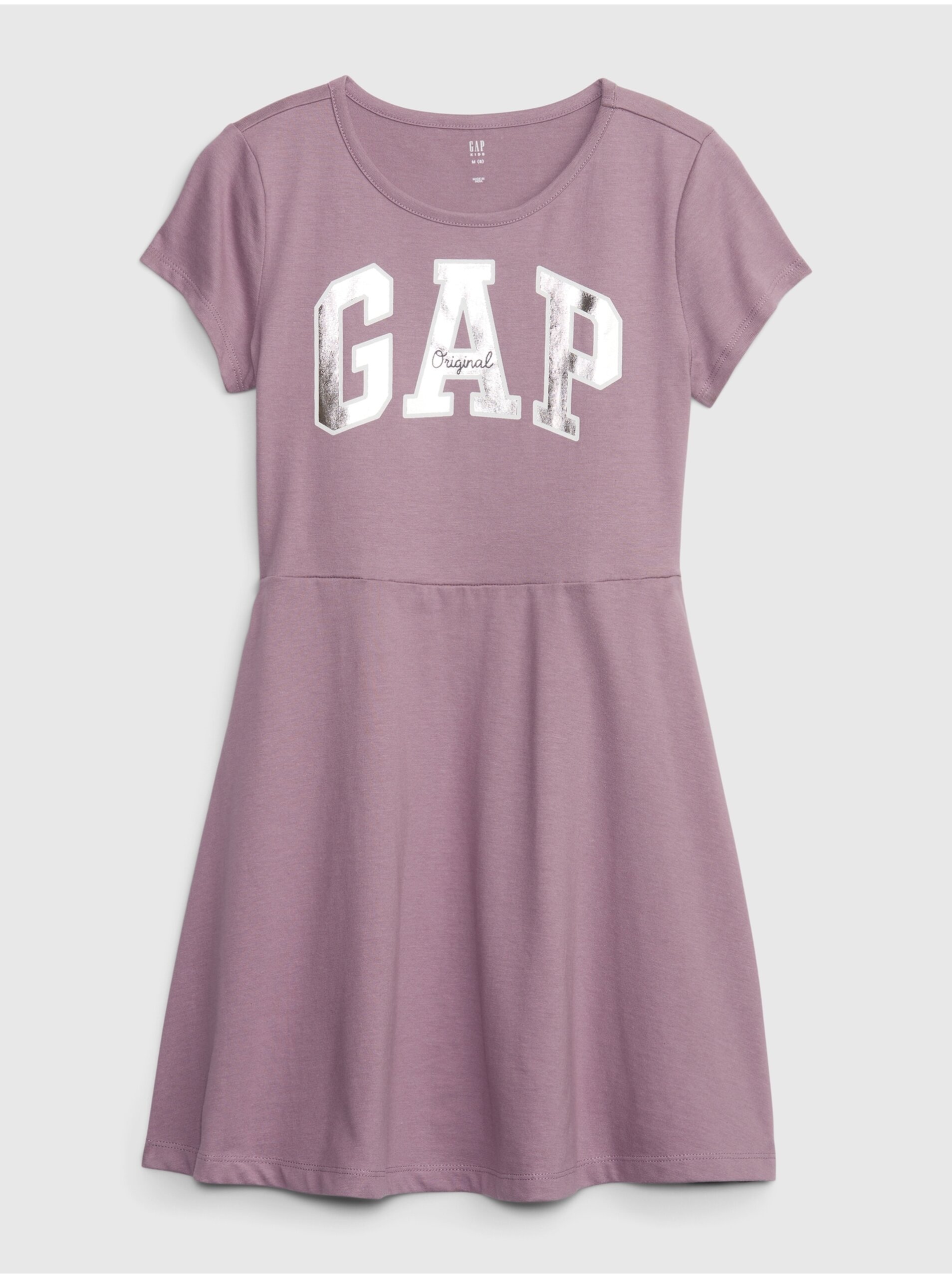 Levně Světle fialové holčičí šaty s logem GAP