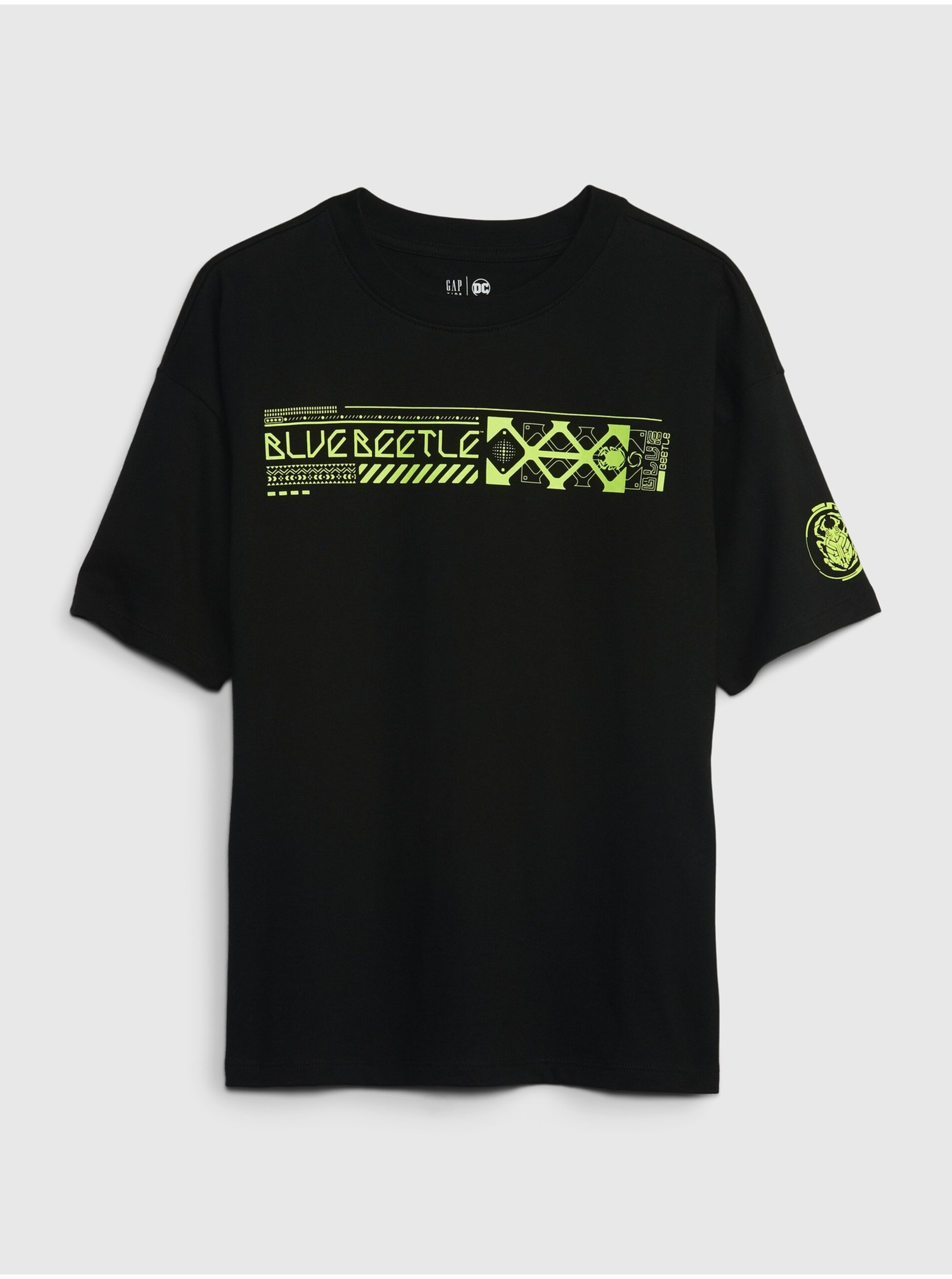 E-shop Černé klučičí tričko GAP & DC