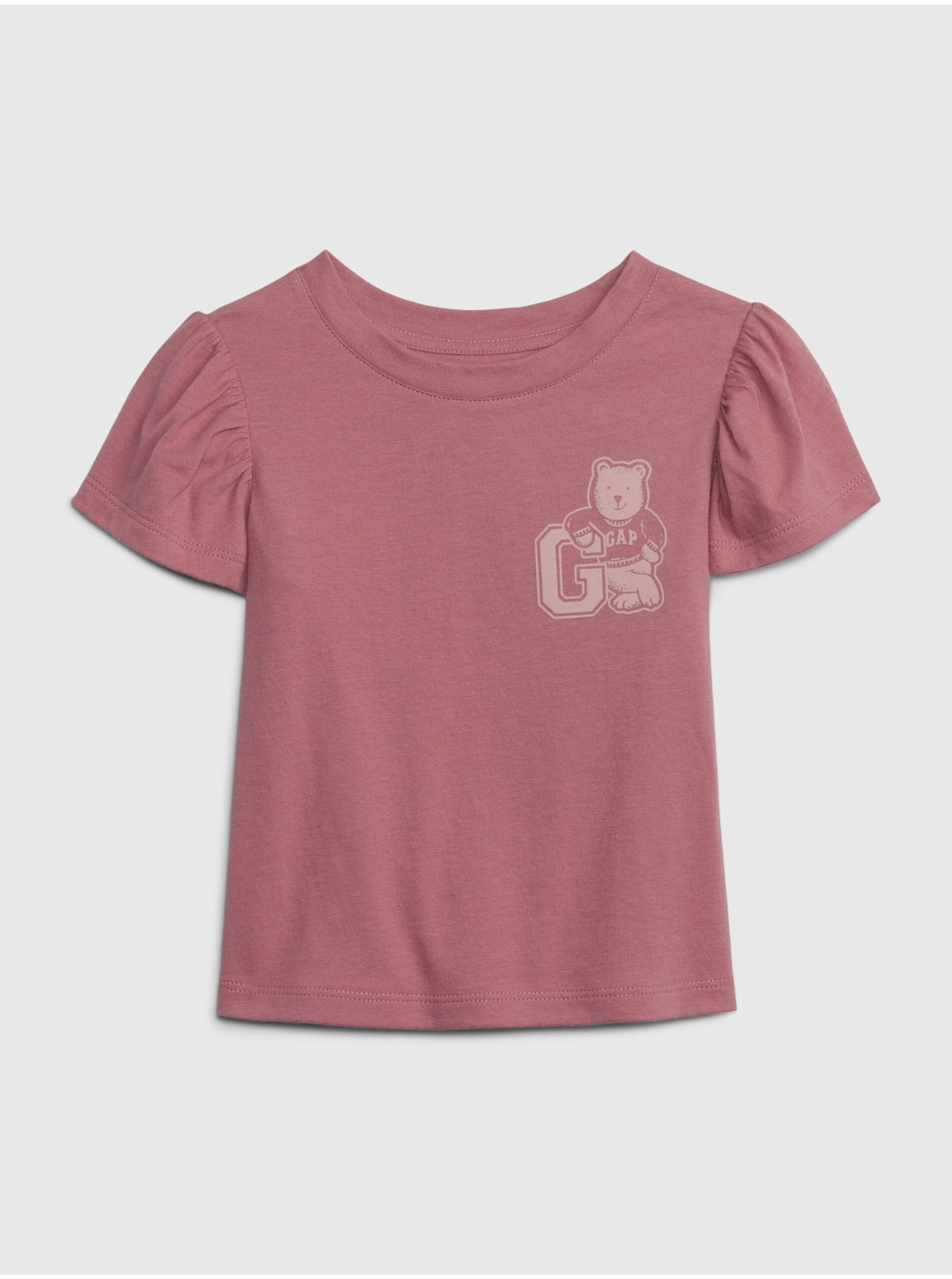 E-shop Starorůžové holčičí tričko Gap
