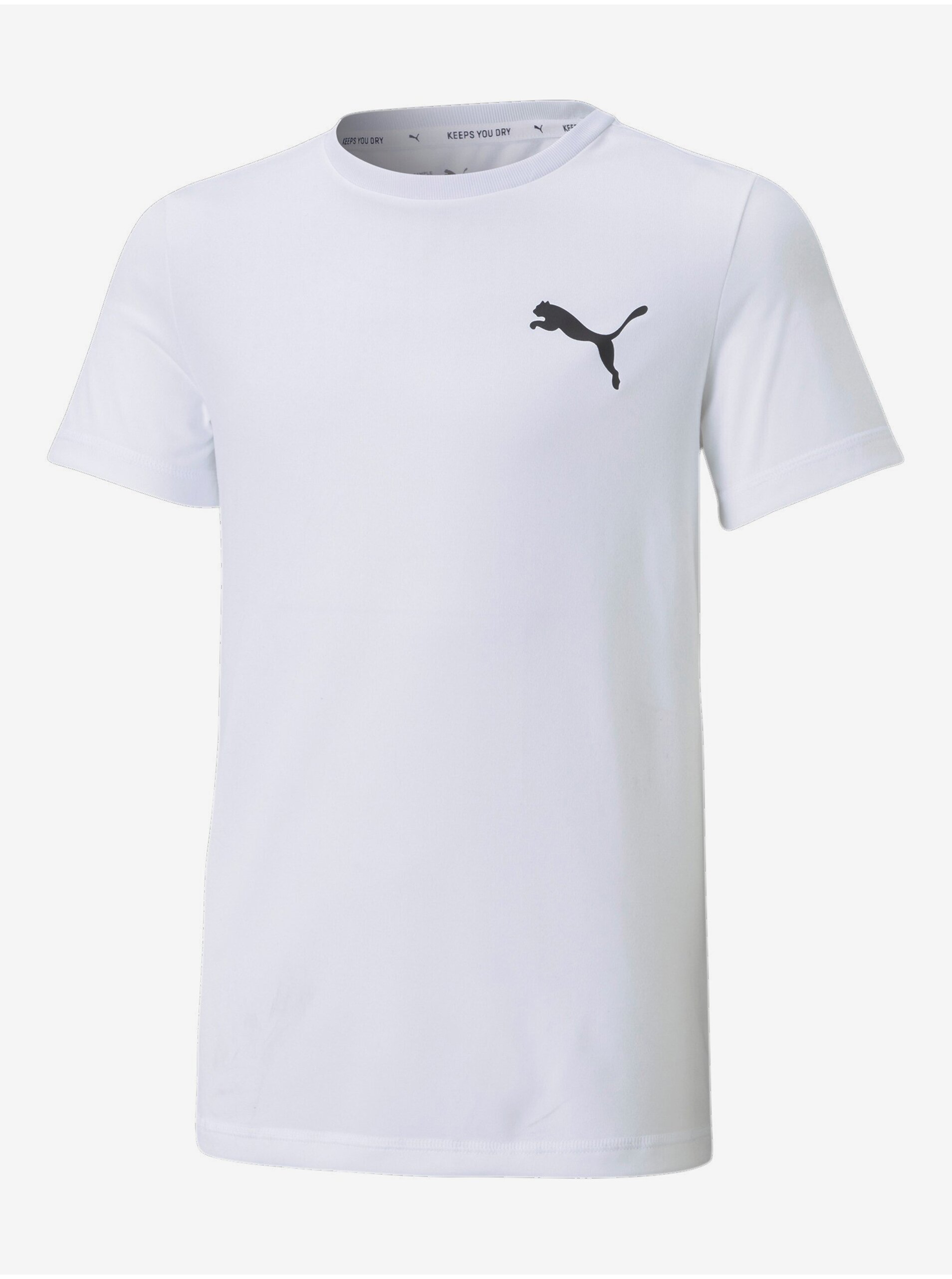 Lacno Biele chlapčenské športové tričko Puma Active