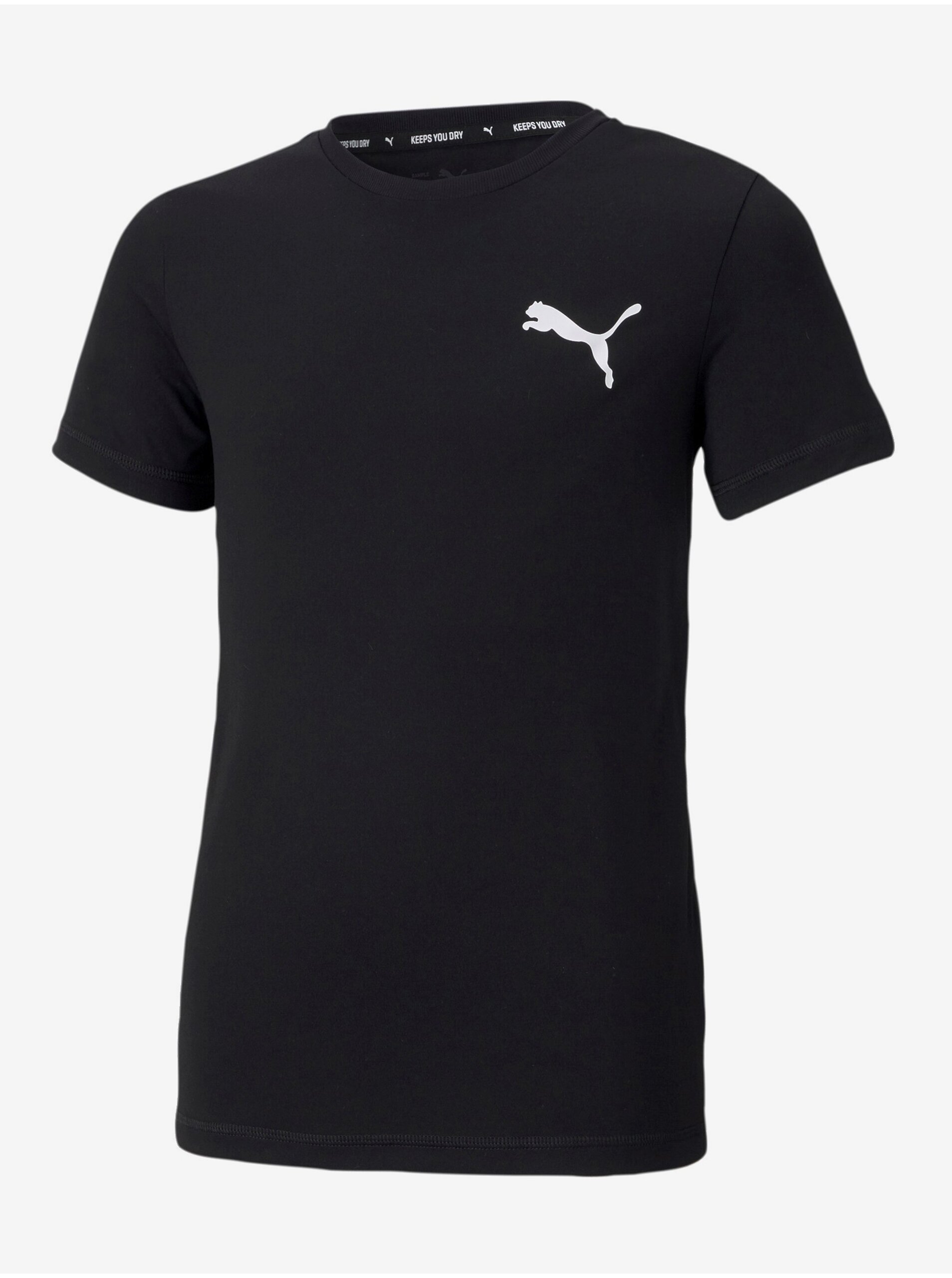 Lacno Čierne chlapčenské športové tričko Puma Active