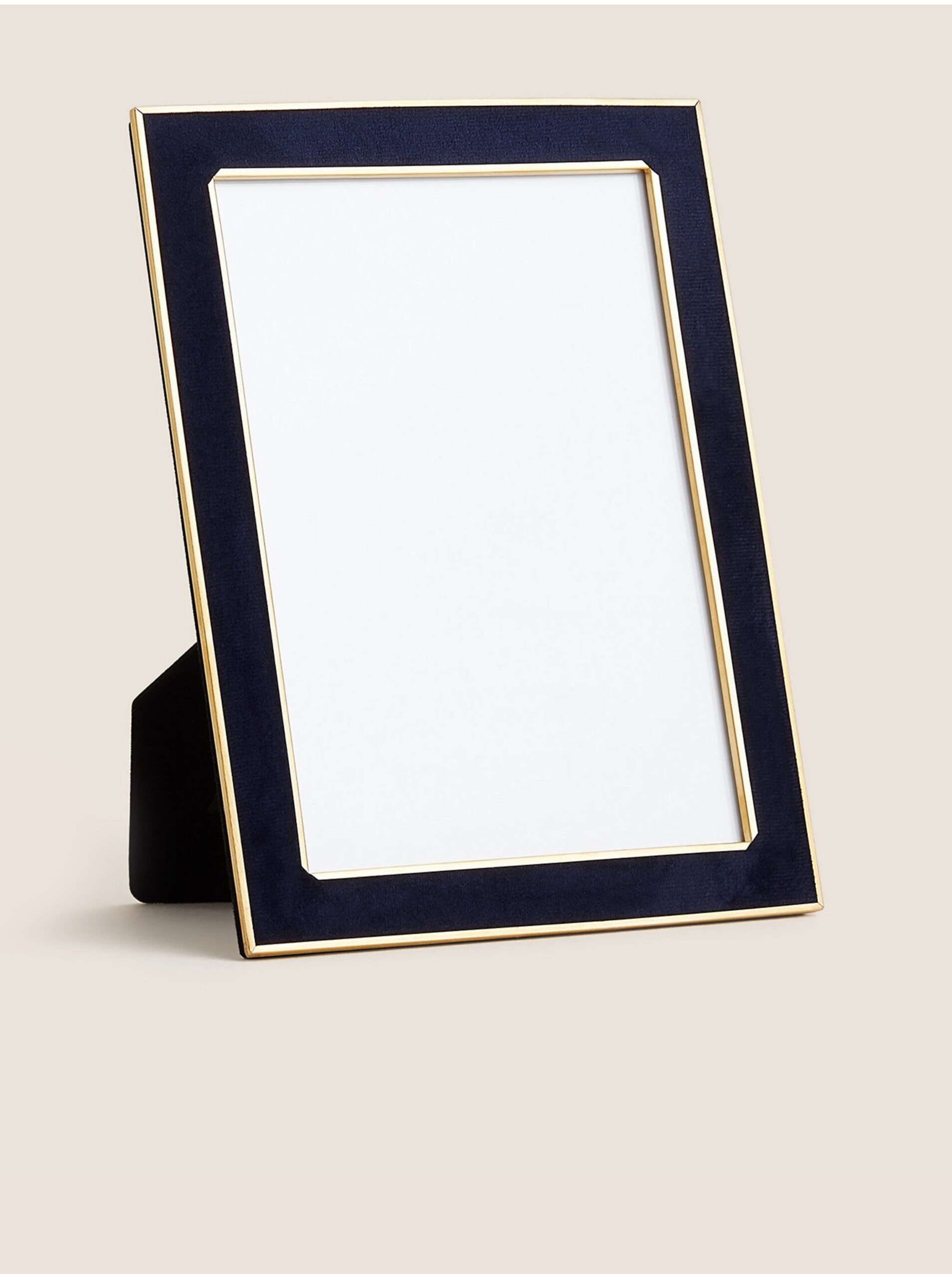 Lacno Tmavomodrý zamatový foto rámček 13 x 18 cm Marks & Spencer