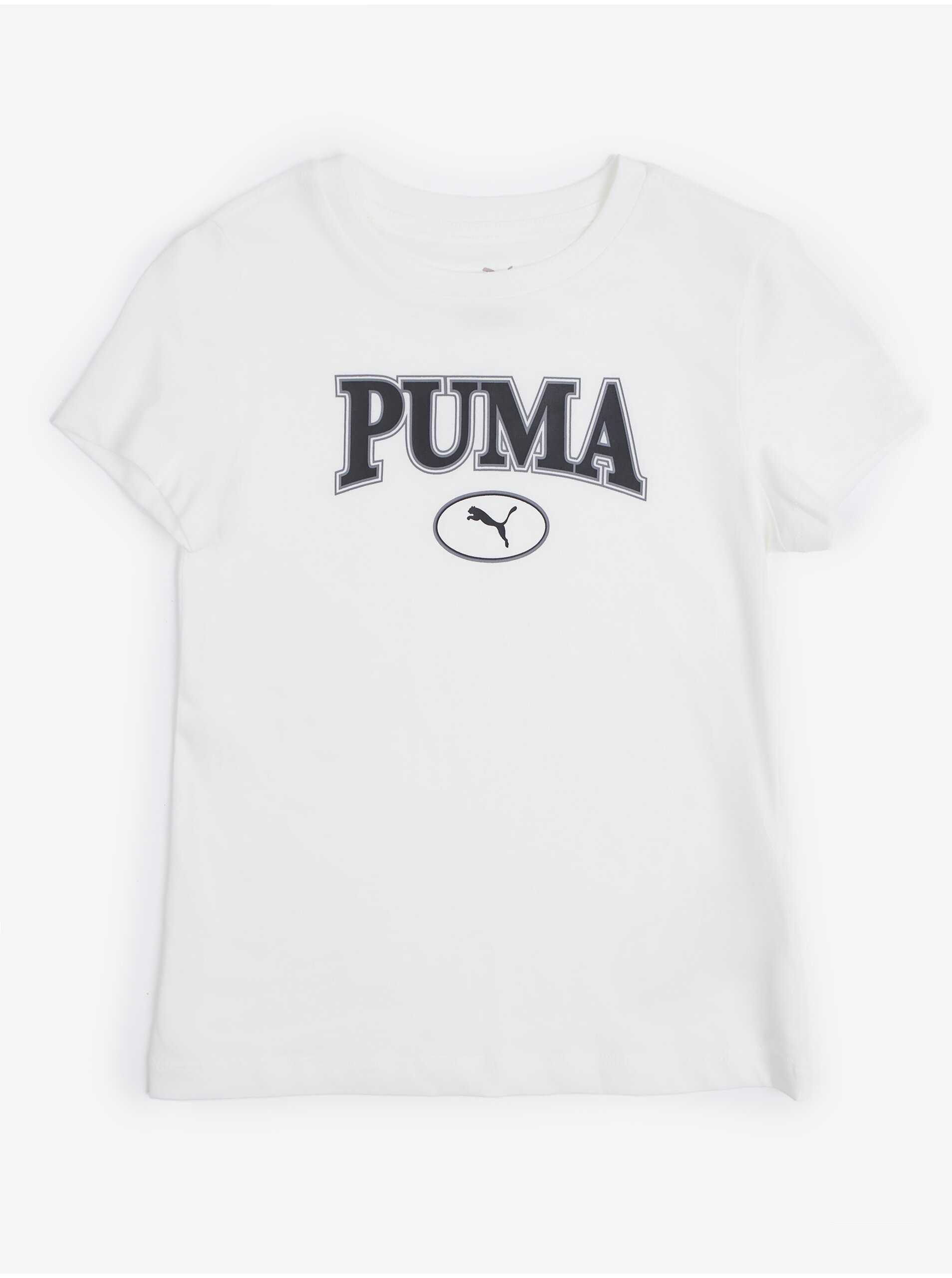 Lacno Biele dievčenské tričko Puma Squad