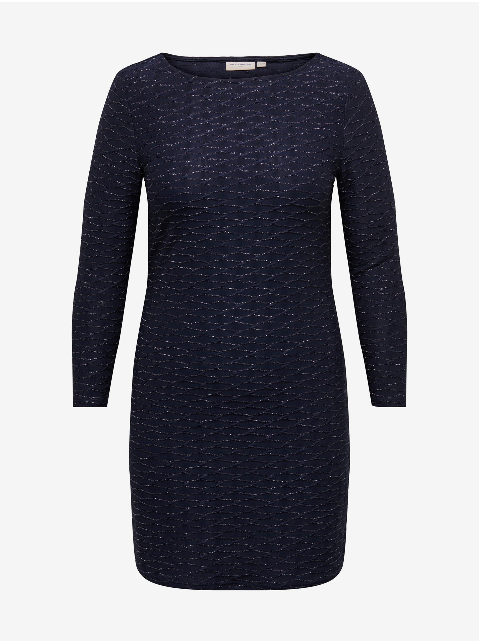 E-shop Tmavě modré dámské šaty ONLY CARMAKOMA Astra