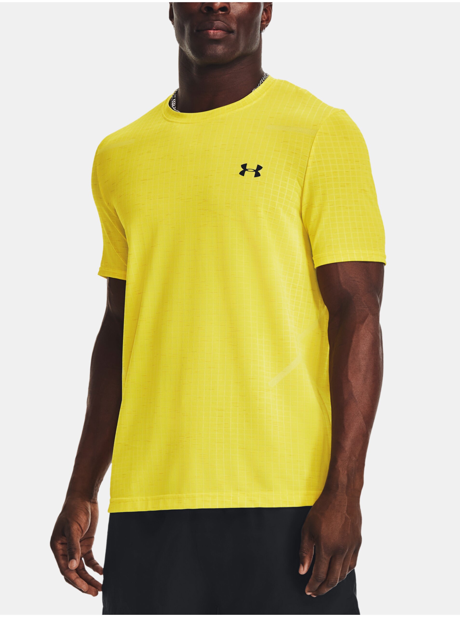 Lacno Žlté športové tričko Under Armour UA Seamless Grid