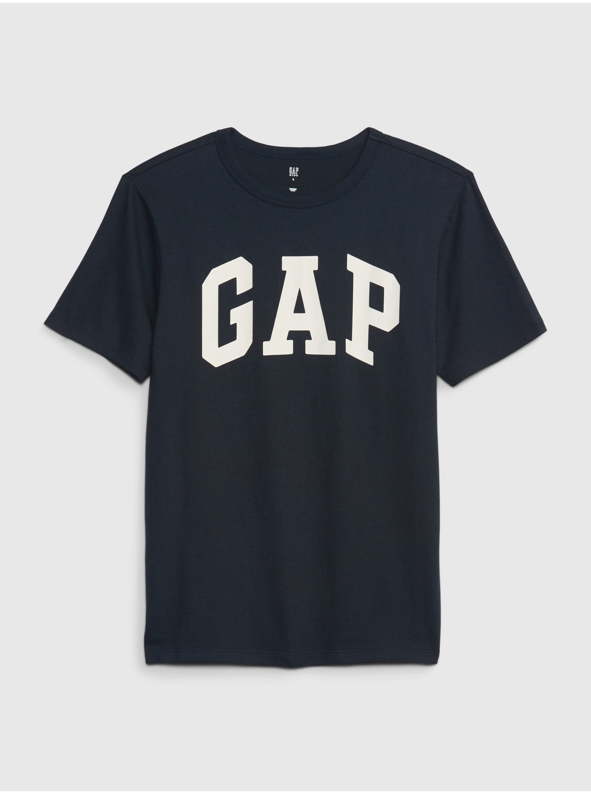 Lacno Tmavomodré chlapčenské tričko s logom GAP