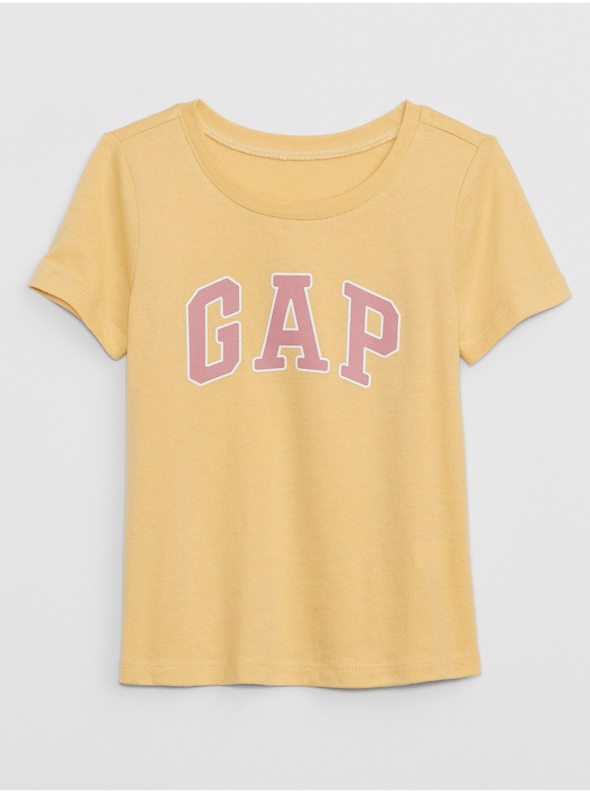 Lacno Žlté dievčenské tričko s logom GAP