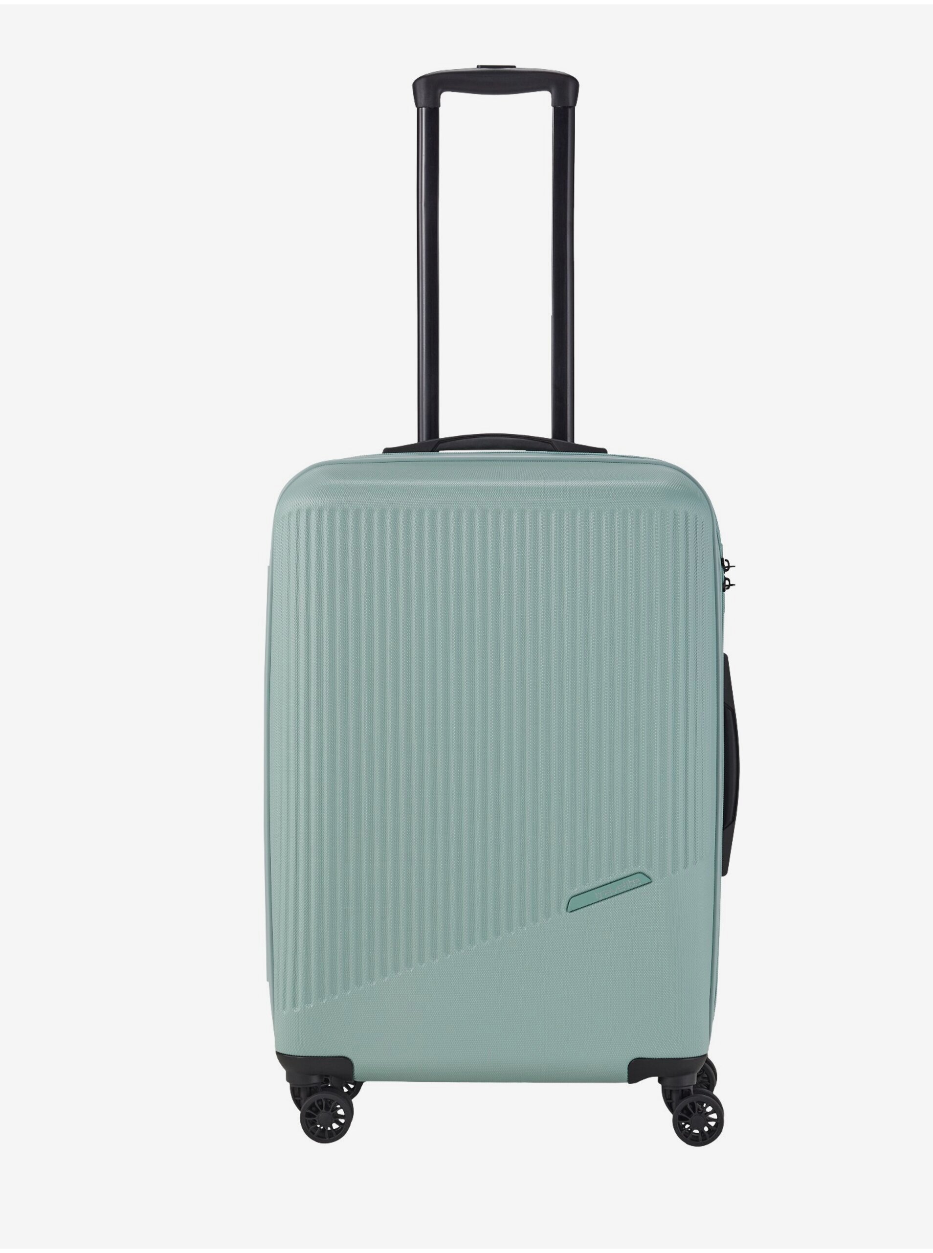 Světle zelený cestovní kufr Travelite Bali M Mint