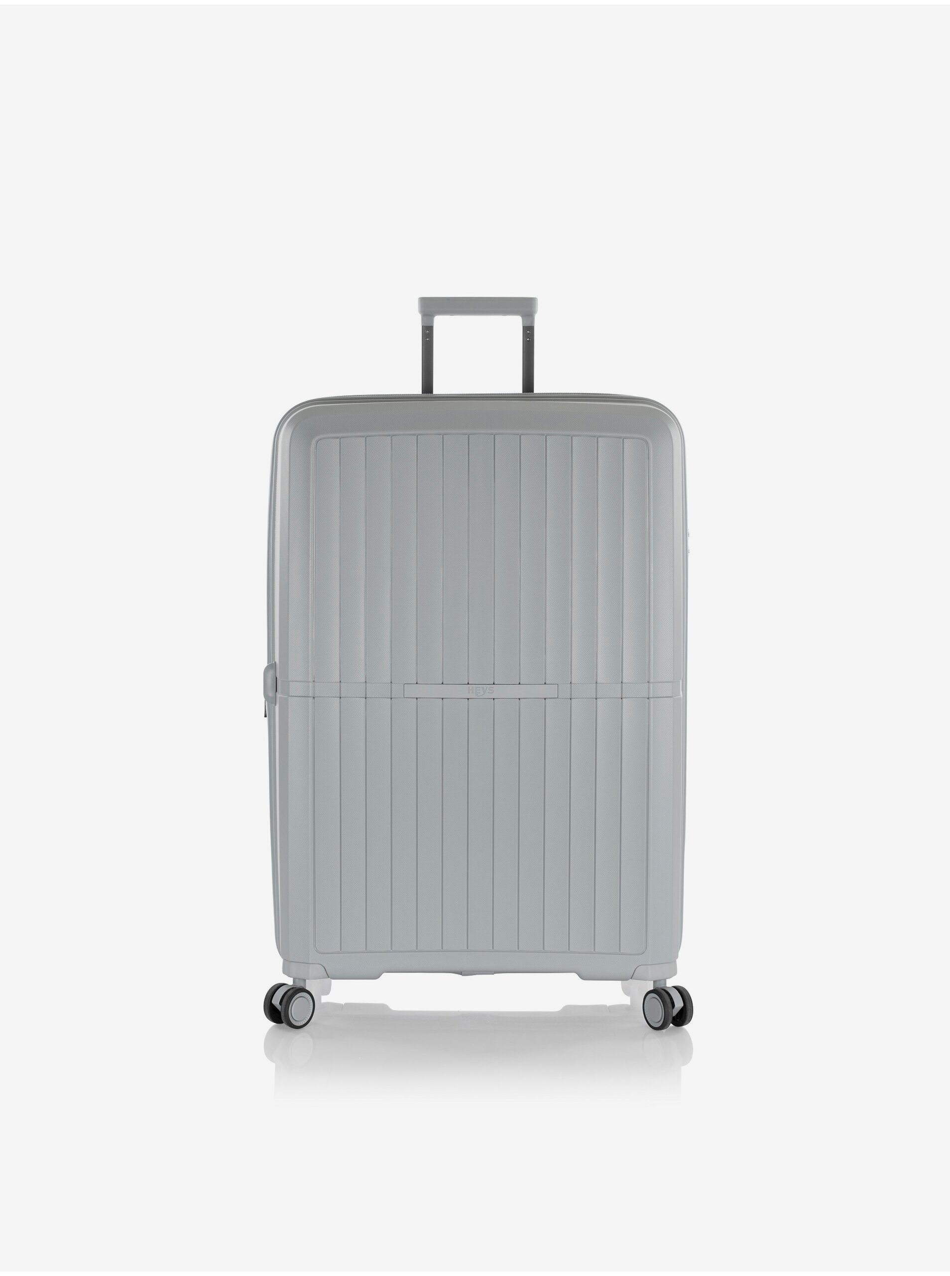 Světle šedý cestovní kufr Heys Airlite L Grey