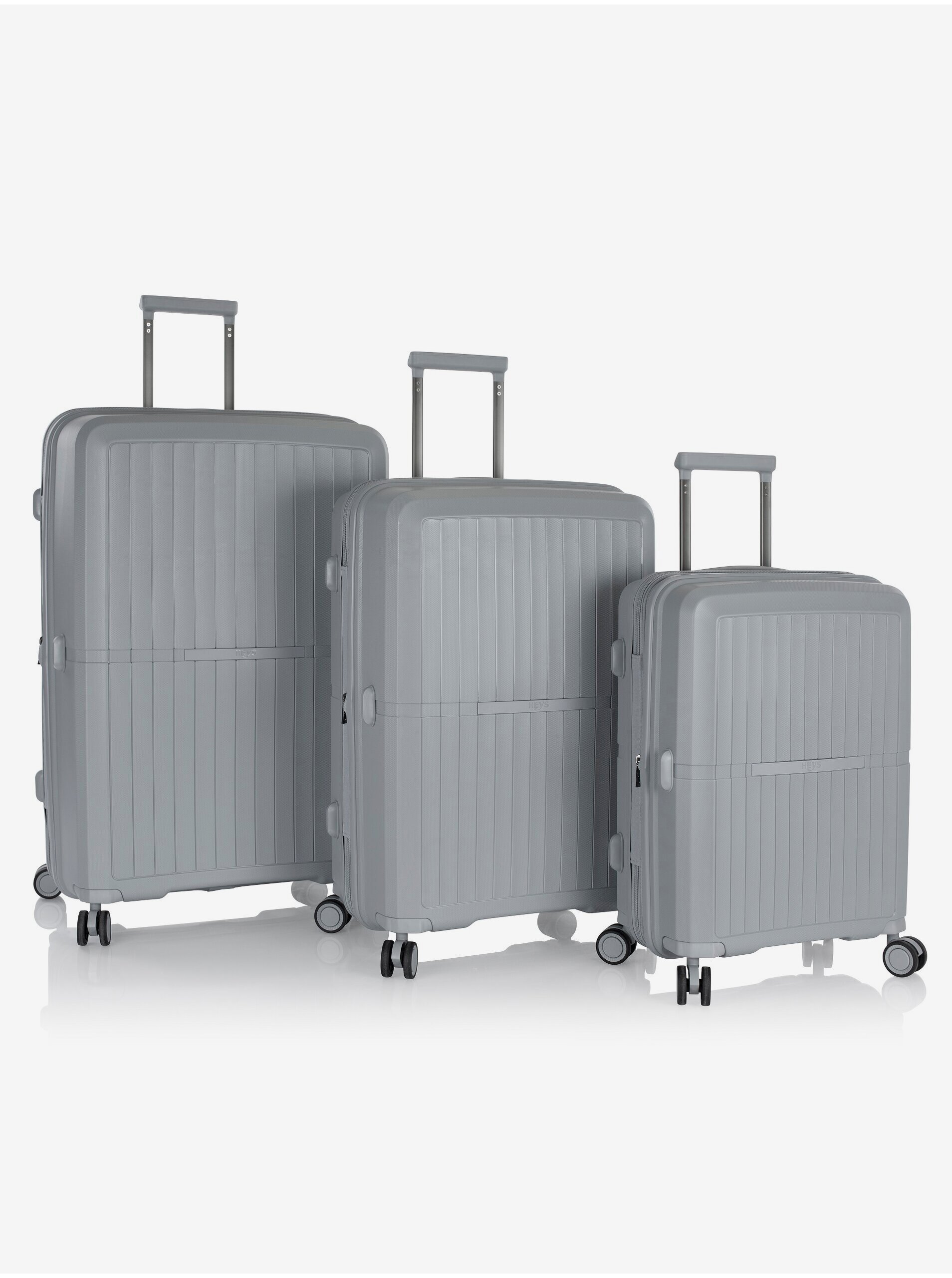 E-shop Sada tří cestovních kufrů v šedé barvě Heys Airlite S,M,L
