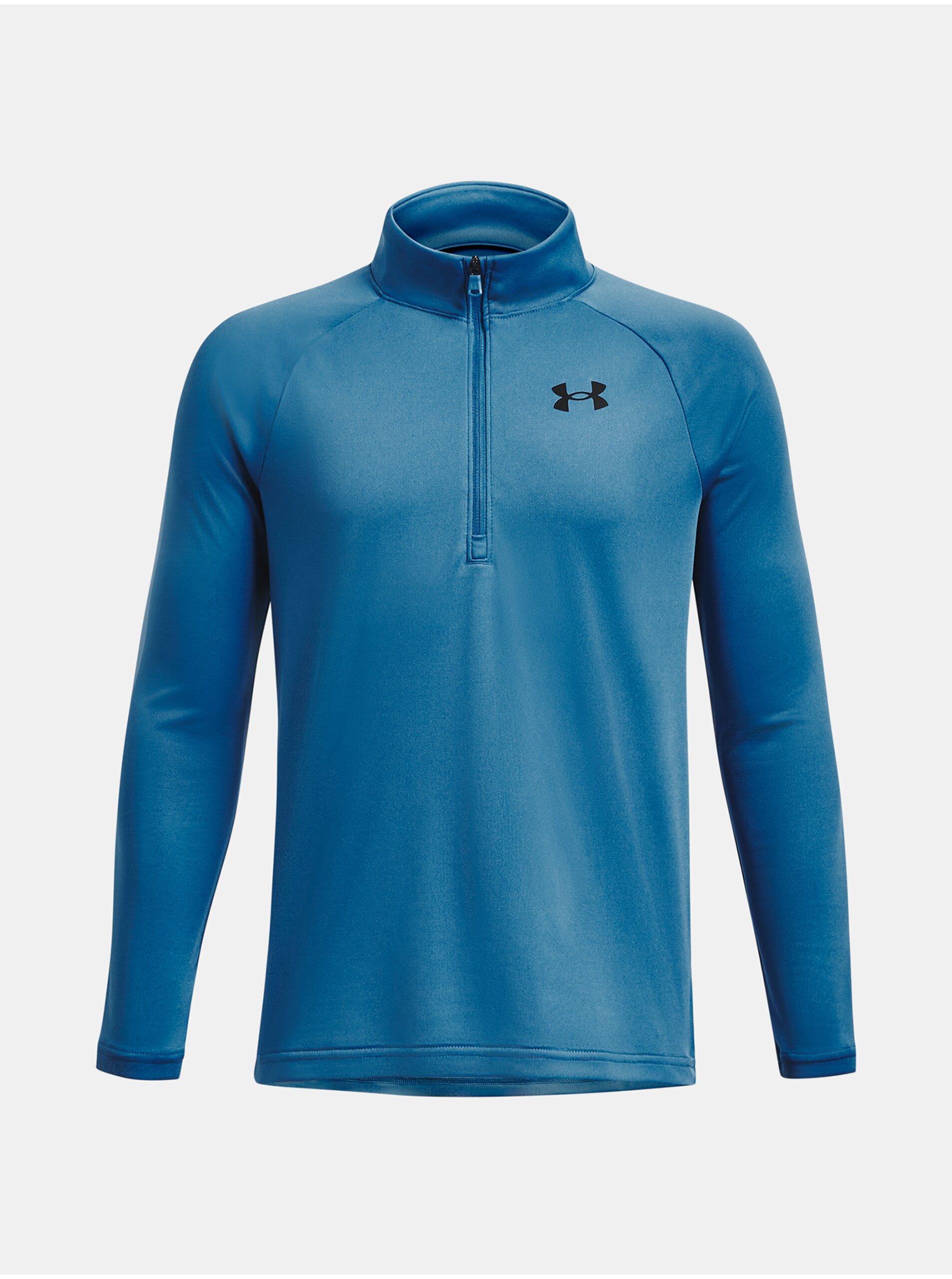 Levně Světle modré sportovní tričko Under Armour UA Tech 2.0 1/2 Zip