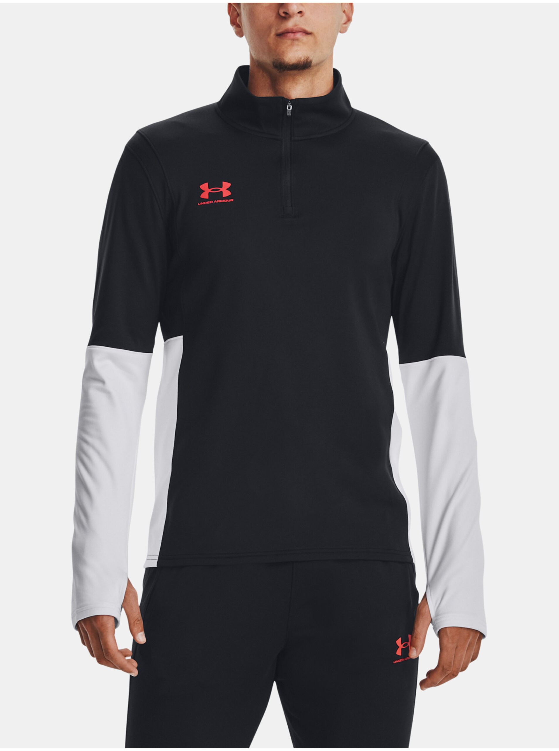 Lacno Čierne pánske športové tričko Under Armour Midlayer