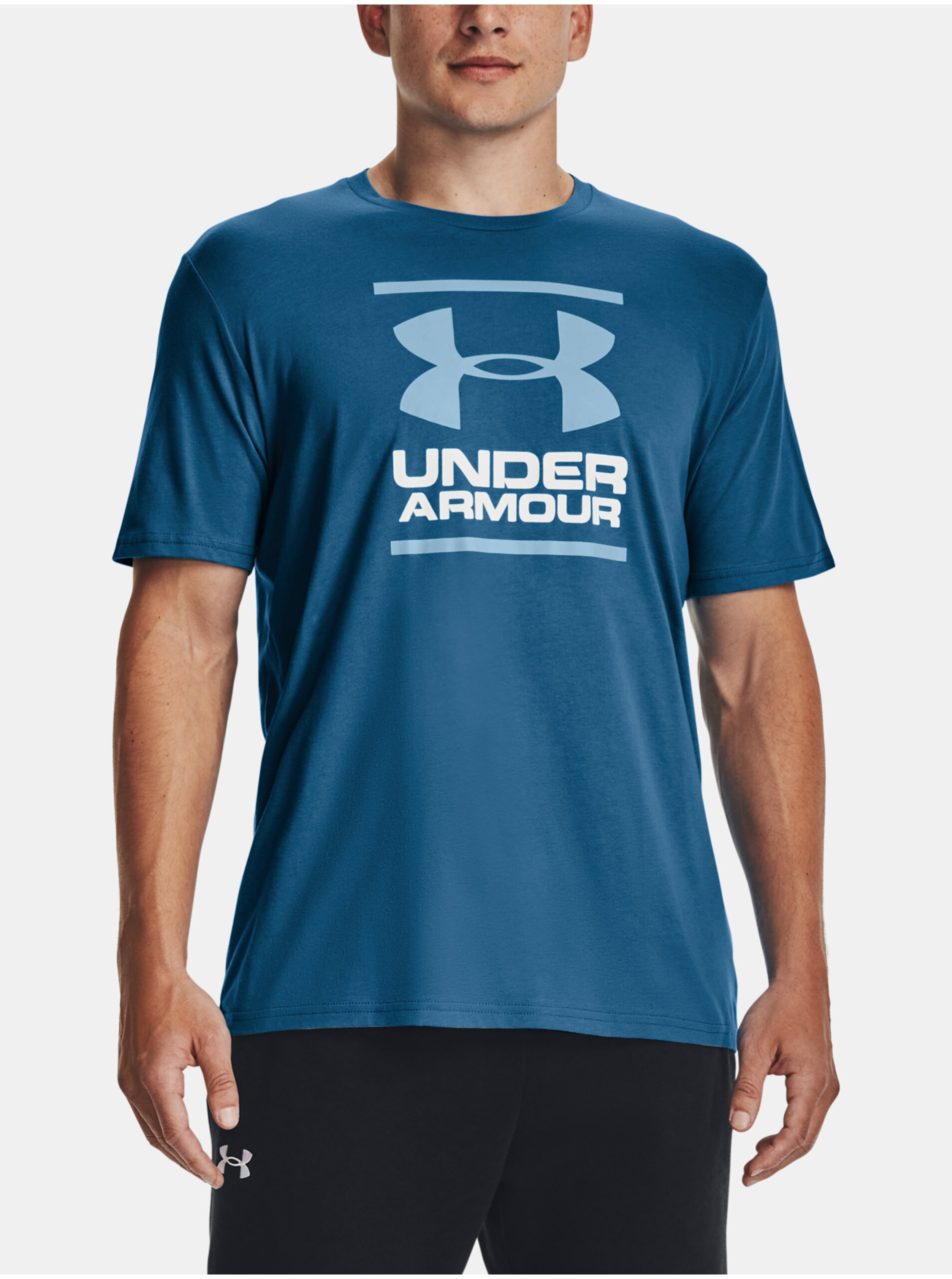 Lacno Modré pánske športové tričko Under Armour Foundations
