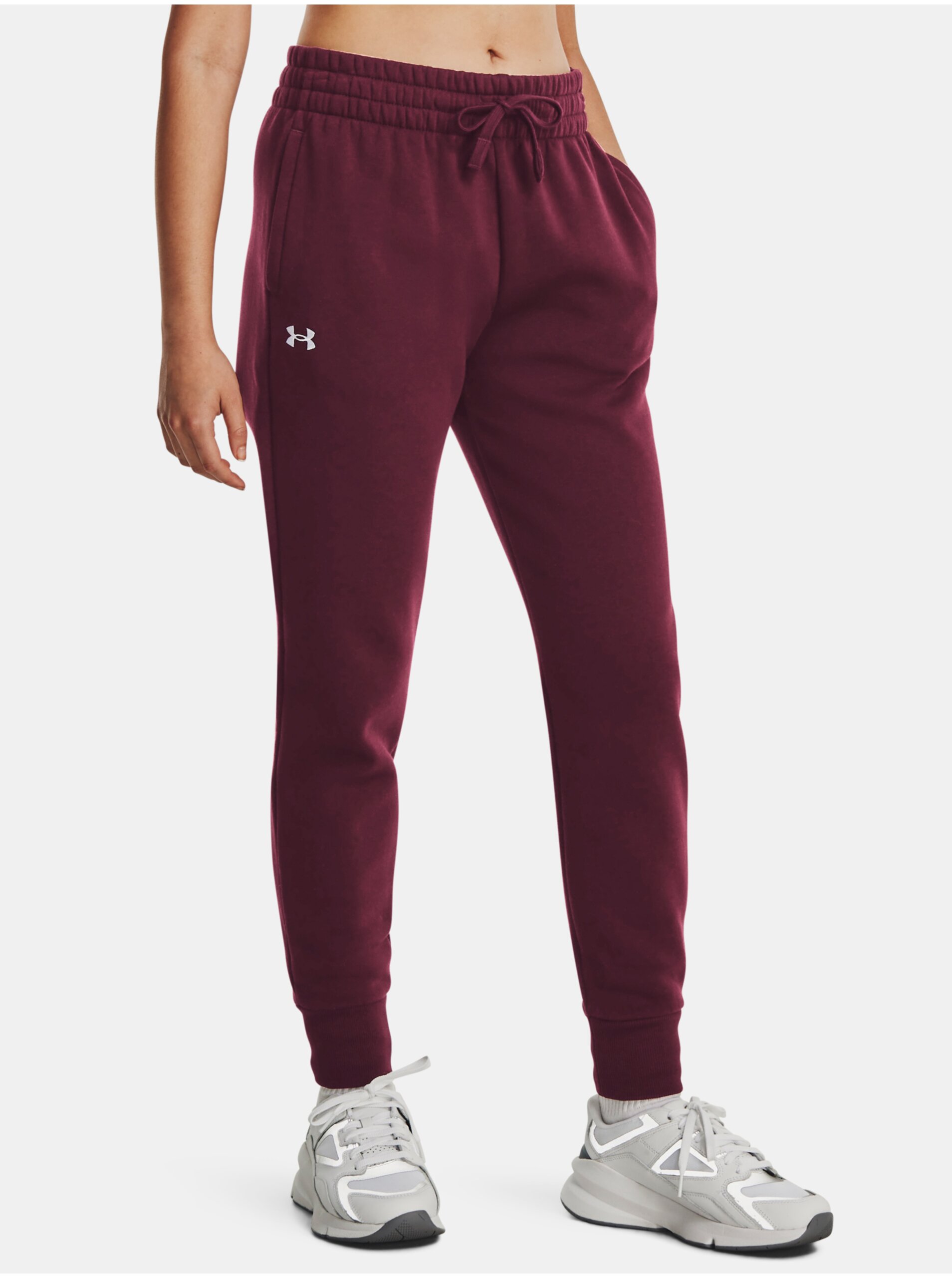 E-shop Bordové tepláky Under Armour UA Rival Fleece Jogger