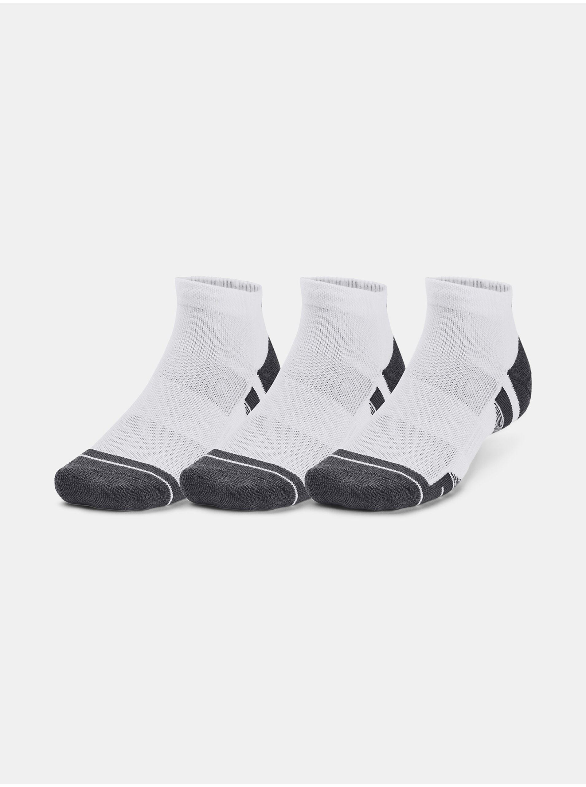 Levně Sada tří párů unisex ponožek v bílé barvě Under Armour UA Performance Tech 3pk Low