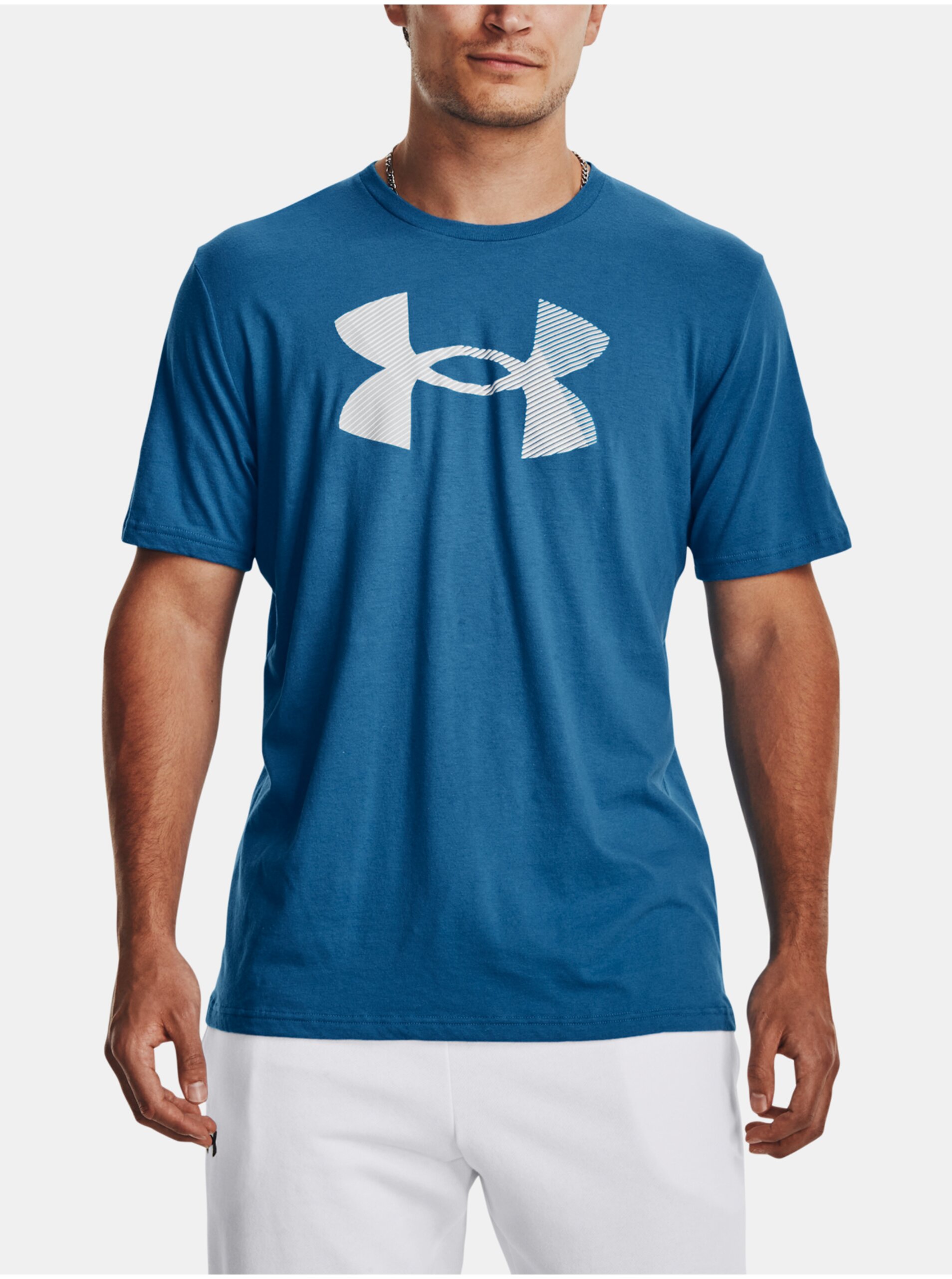 Levně Modré pánské sportovní tričko Under Armour