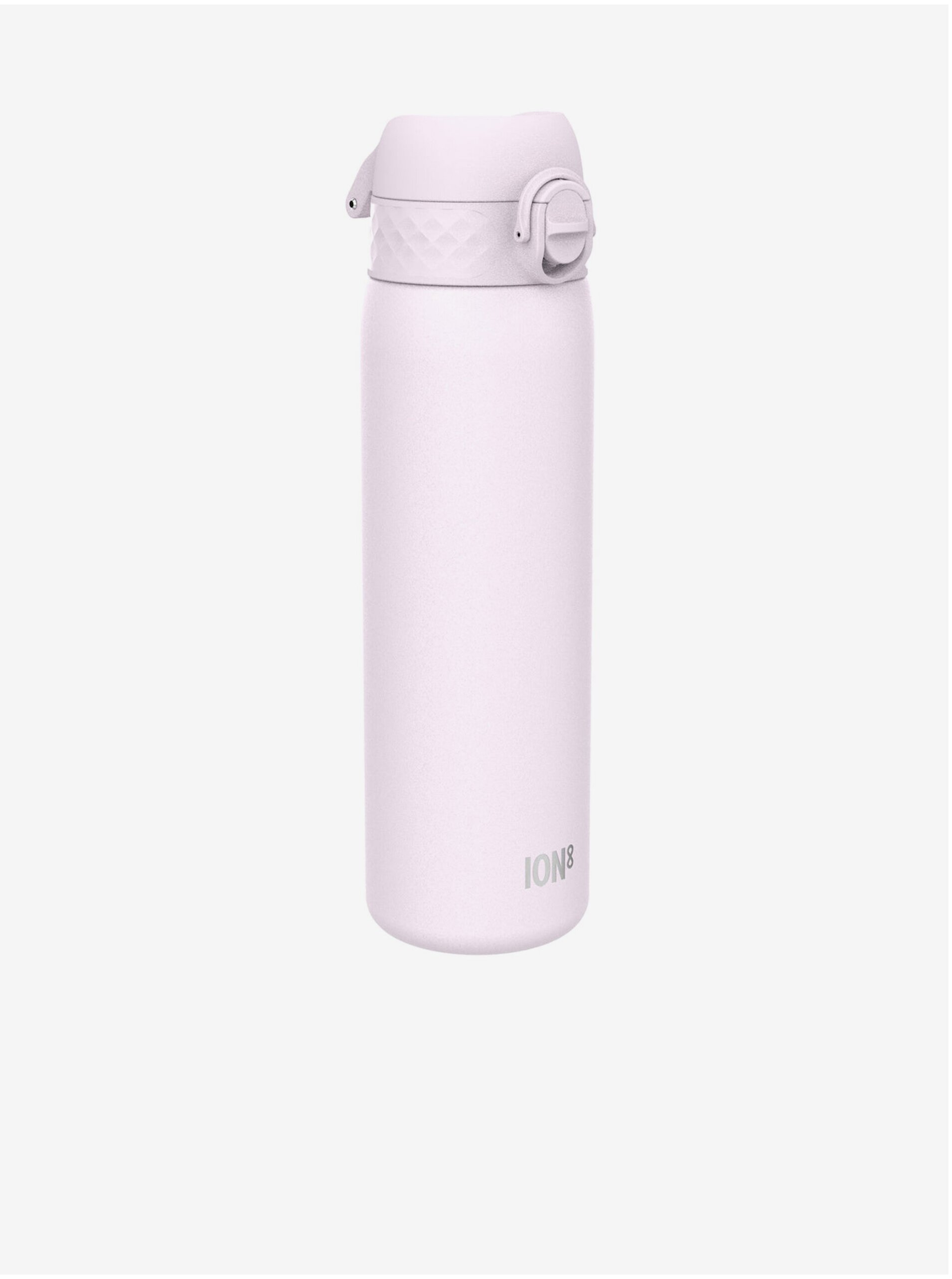 Levně Světle fialová nerezová lahev Ion8 Leak Proof (600 ml)