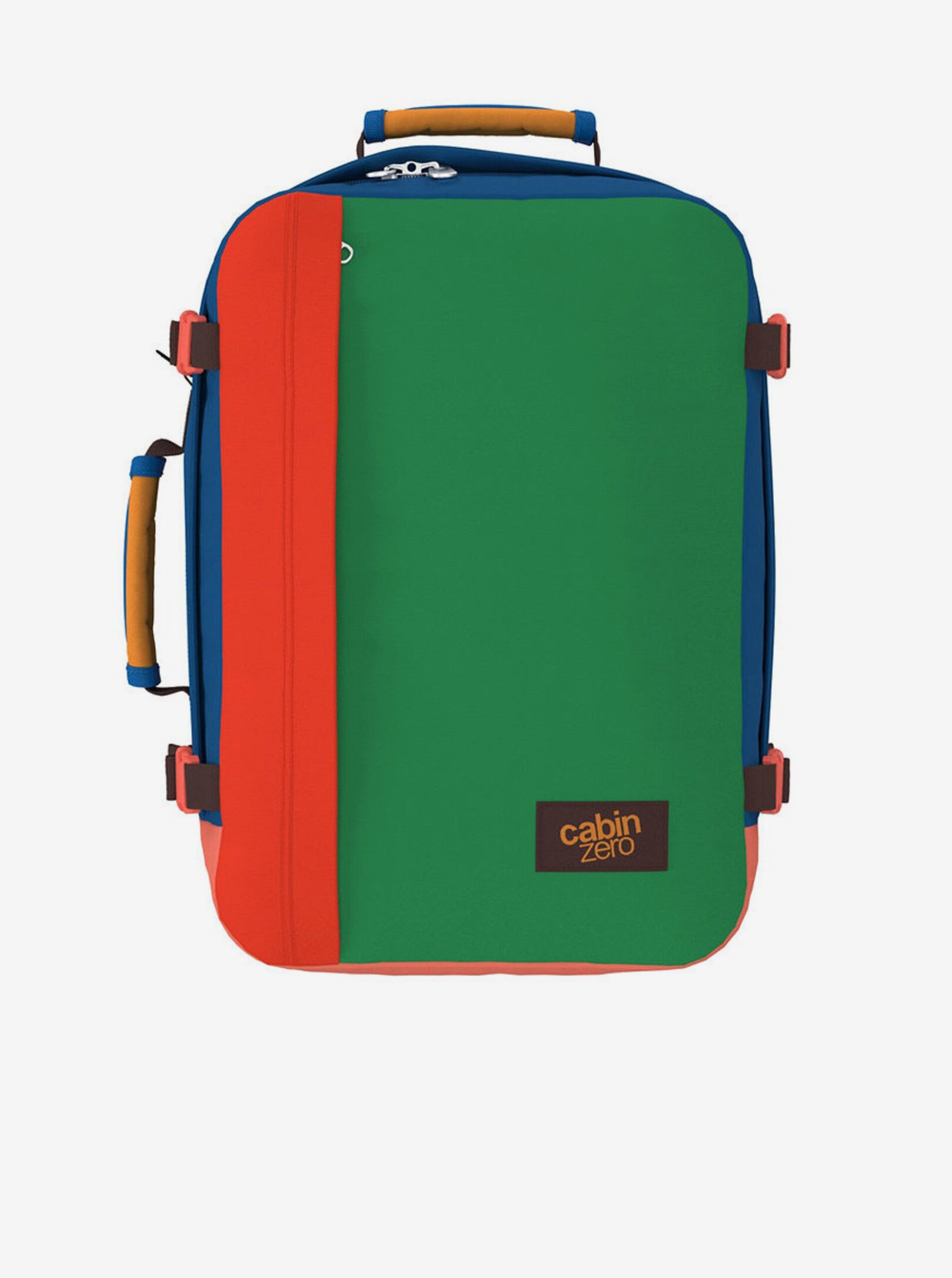 Lacno Červeno-zelený unisex ruksak CabinZero Classic Tropical blocks (36L)