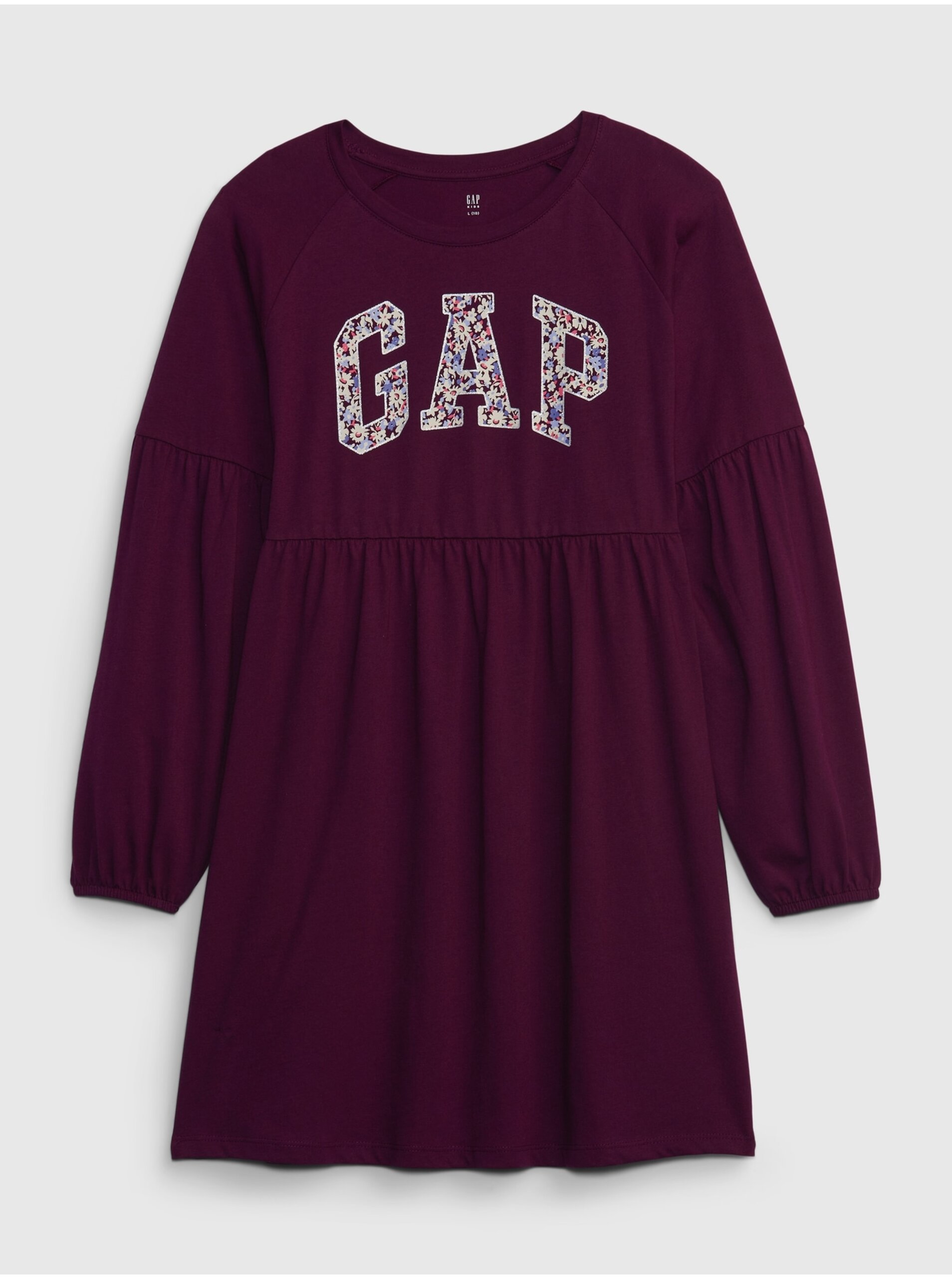 E-shop Vínové holčičí šaty Gap