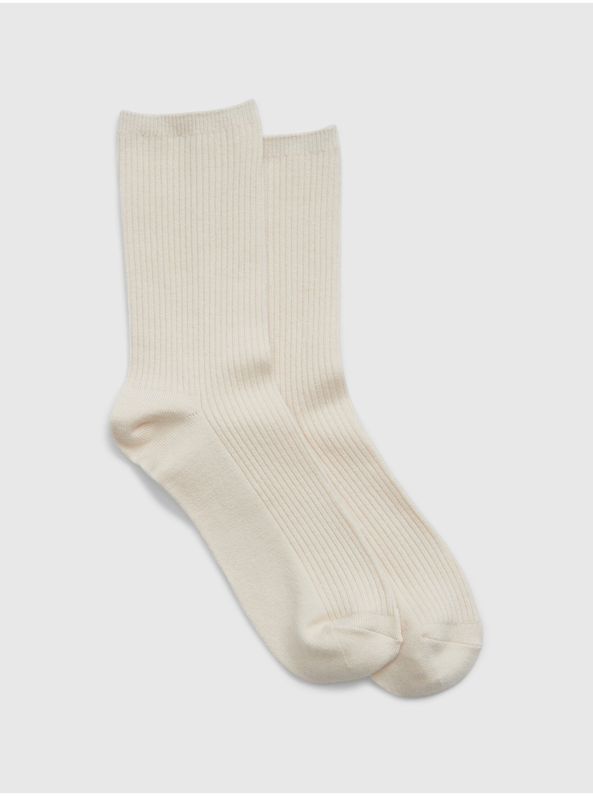 Lacno Krémové dámske ponožky Gap