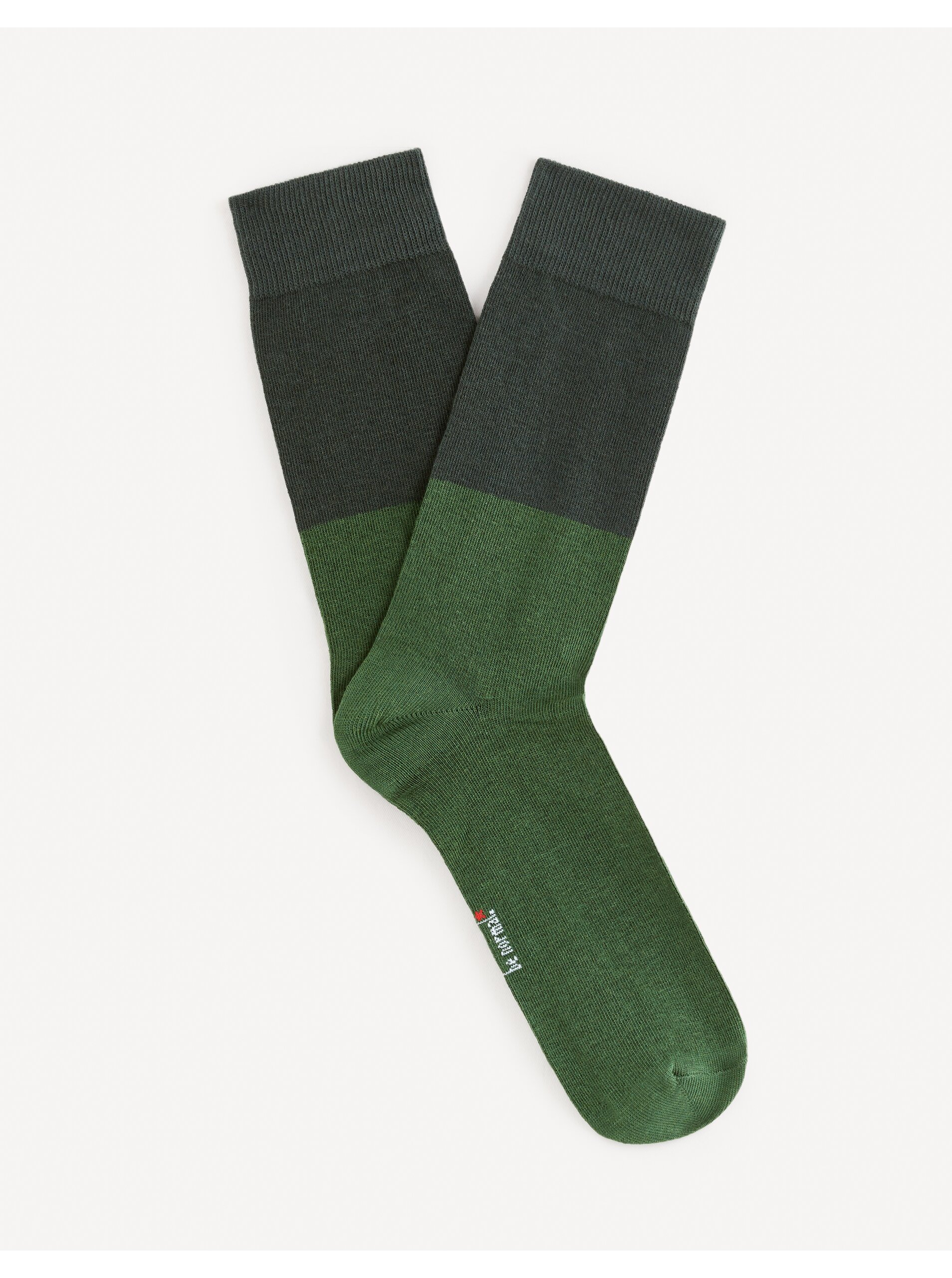 Levně Zelené pánské ponožky Celio Fiduobloc