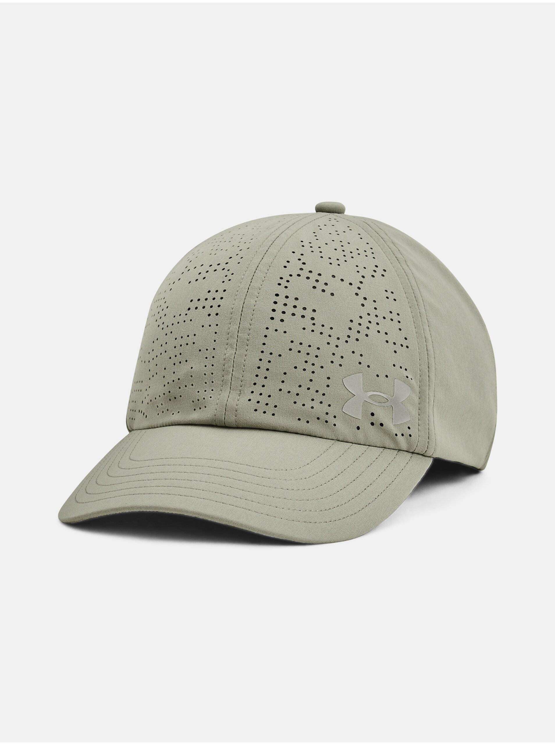 Levně Khaki dámská kšiltovka Under Armour Breathe