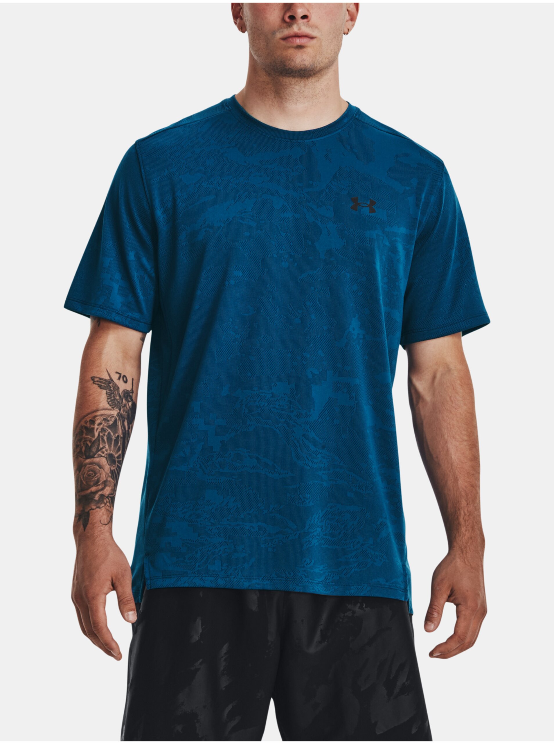 Levně Modré pánské sportovní tričko Under Armour Tech Vent