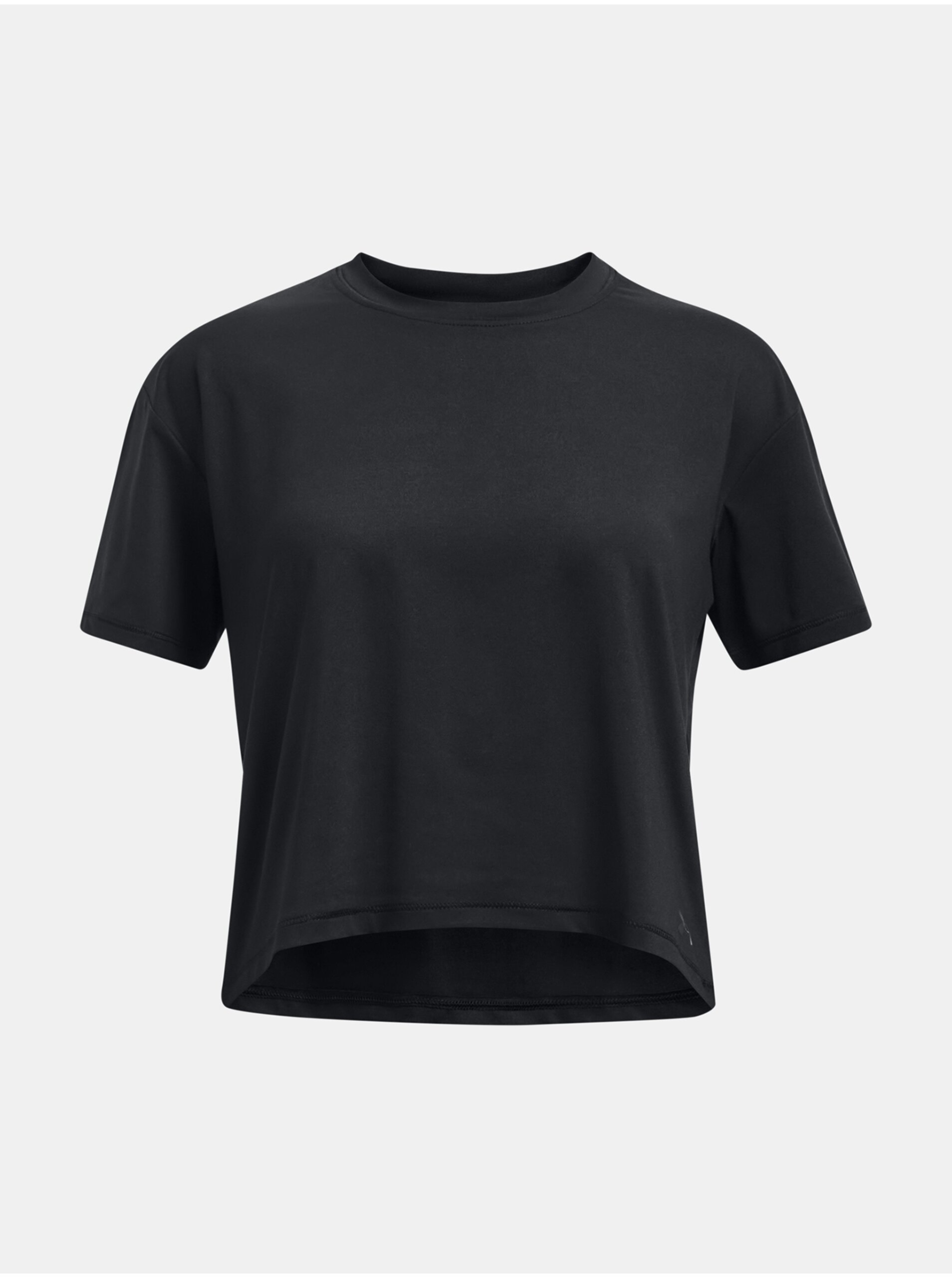 Lacno Čierne dievčenské športové tričko Under Armour Motion