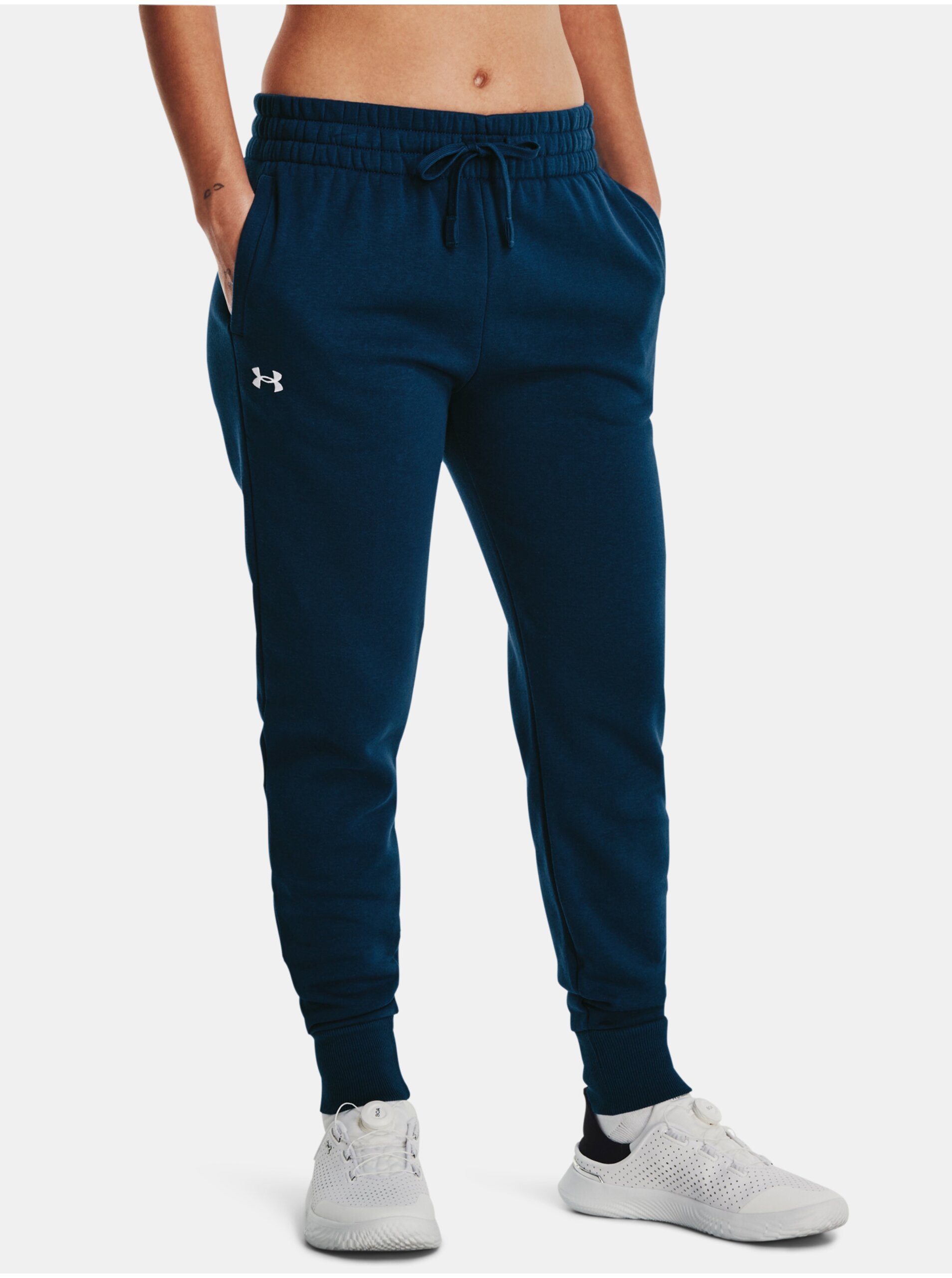 Levně Tmavě modré tepláky Under Armour UA Rival Fleece Jogger