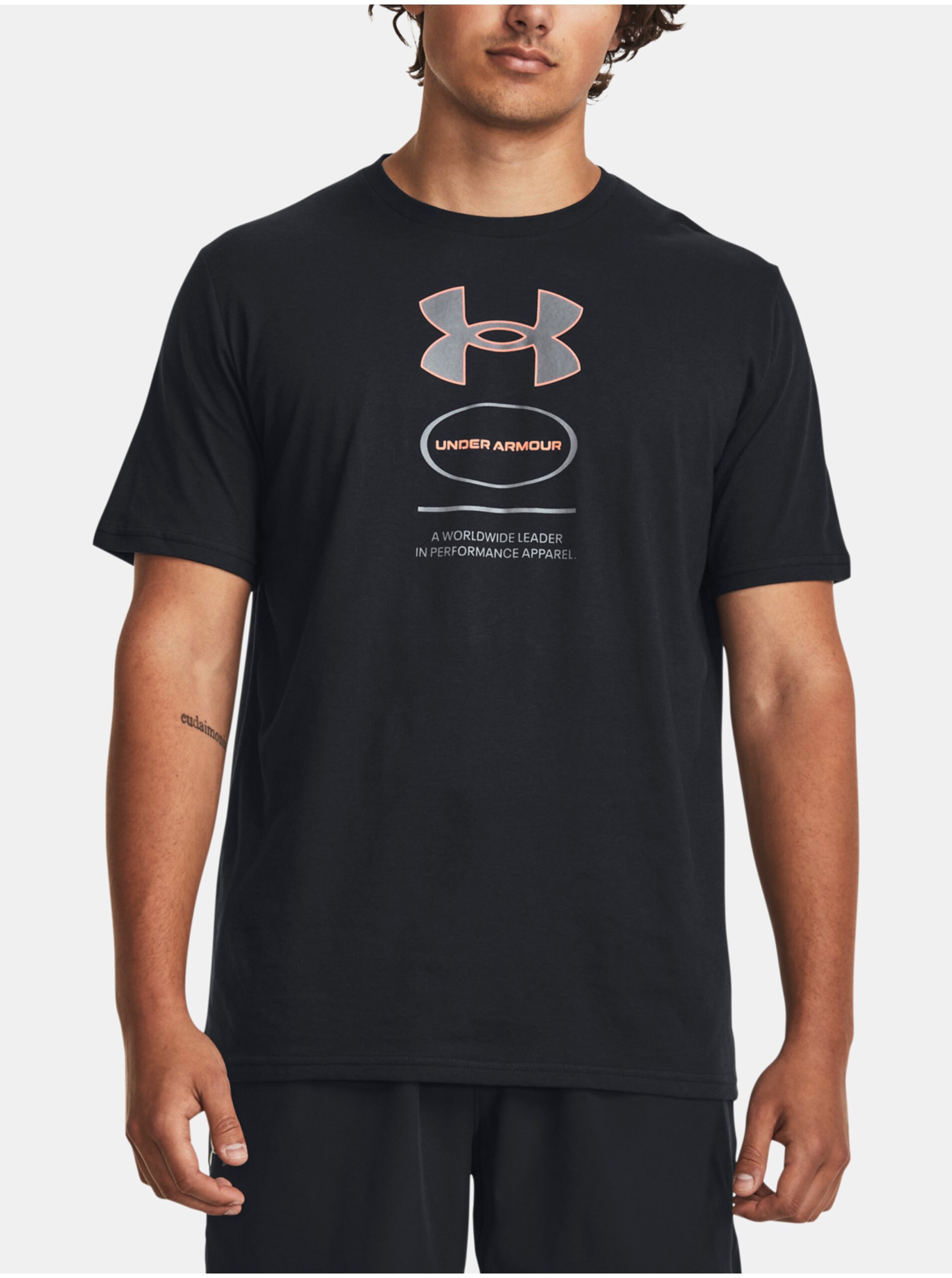 Lacno Čierne pánske športové tričko Under Armour Branded