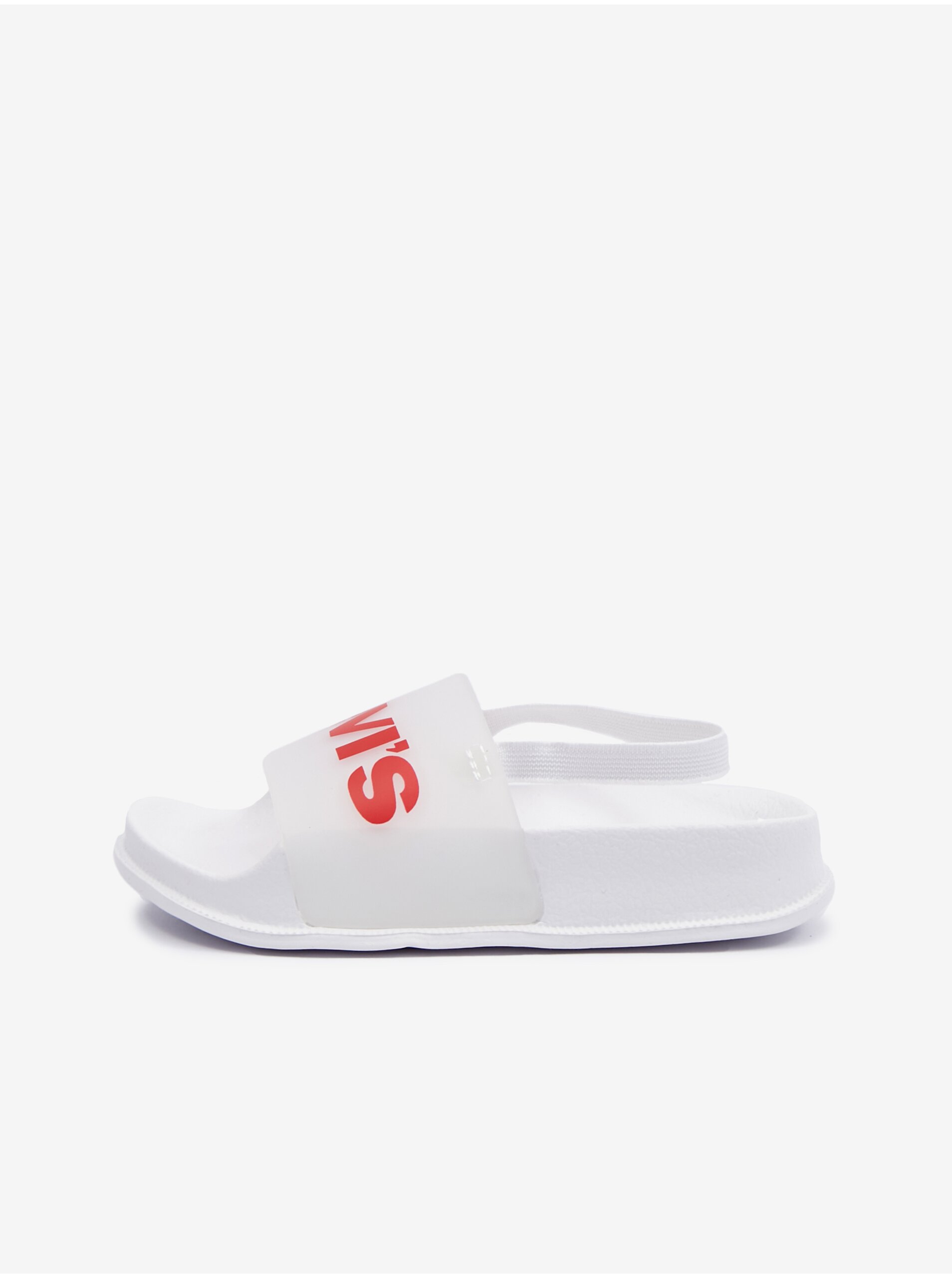 Lacno Biele detské sandále Levi's® Pool Translucent Mini