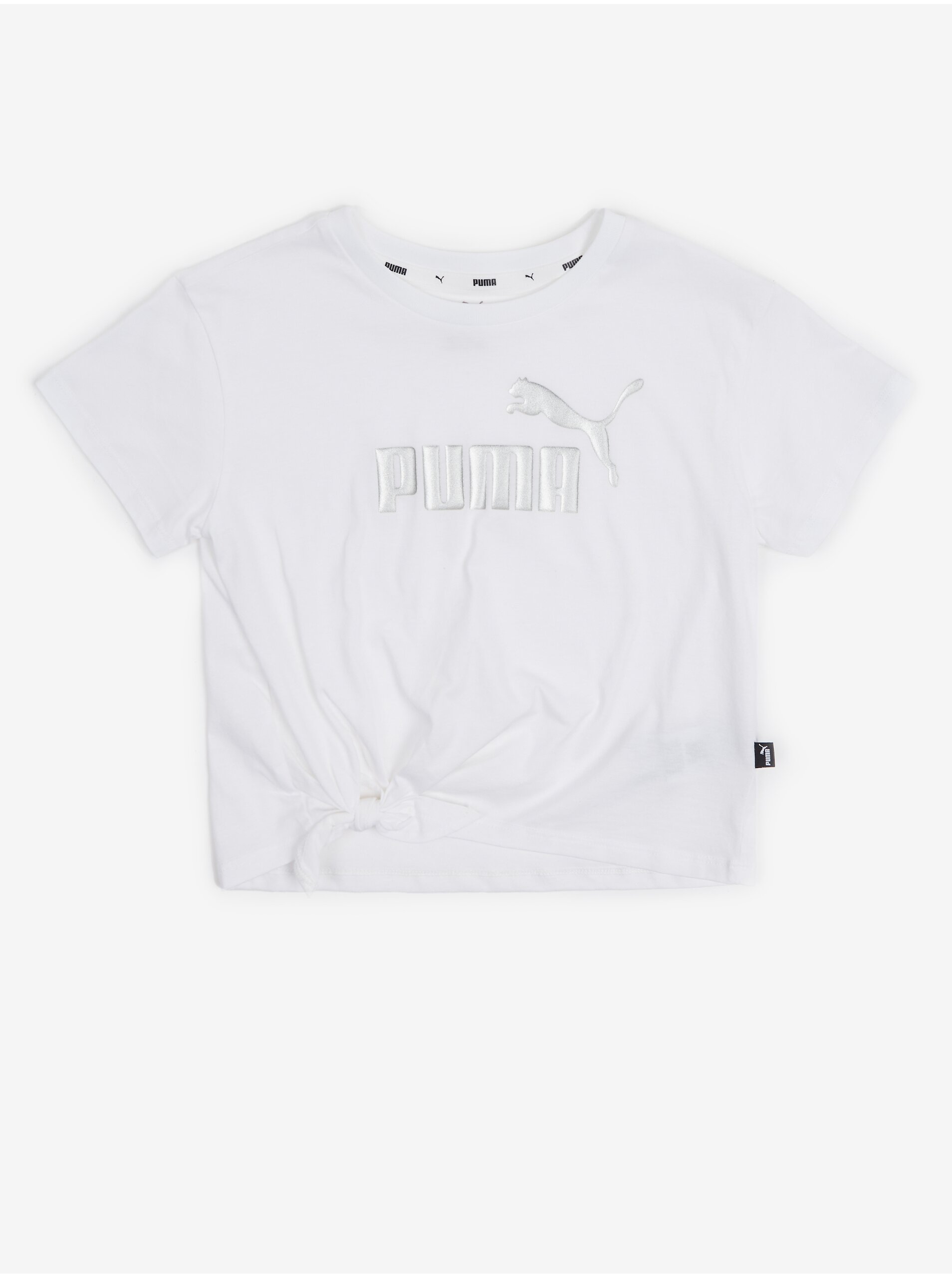 E-shop Biele dievčenské tričko Puma ESS+