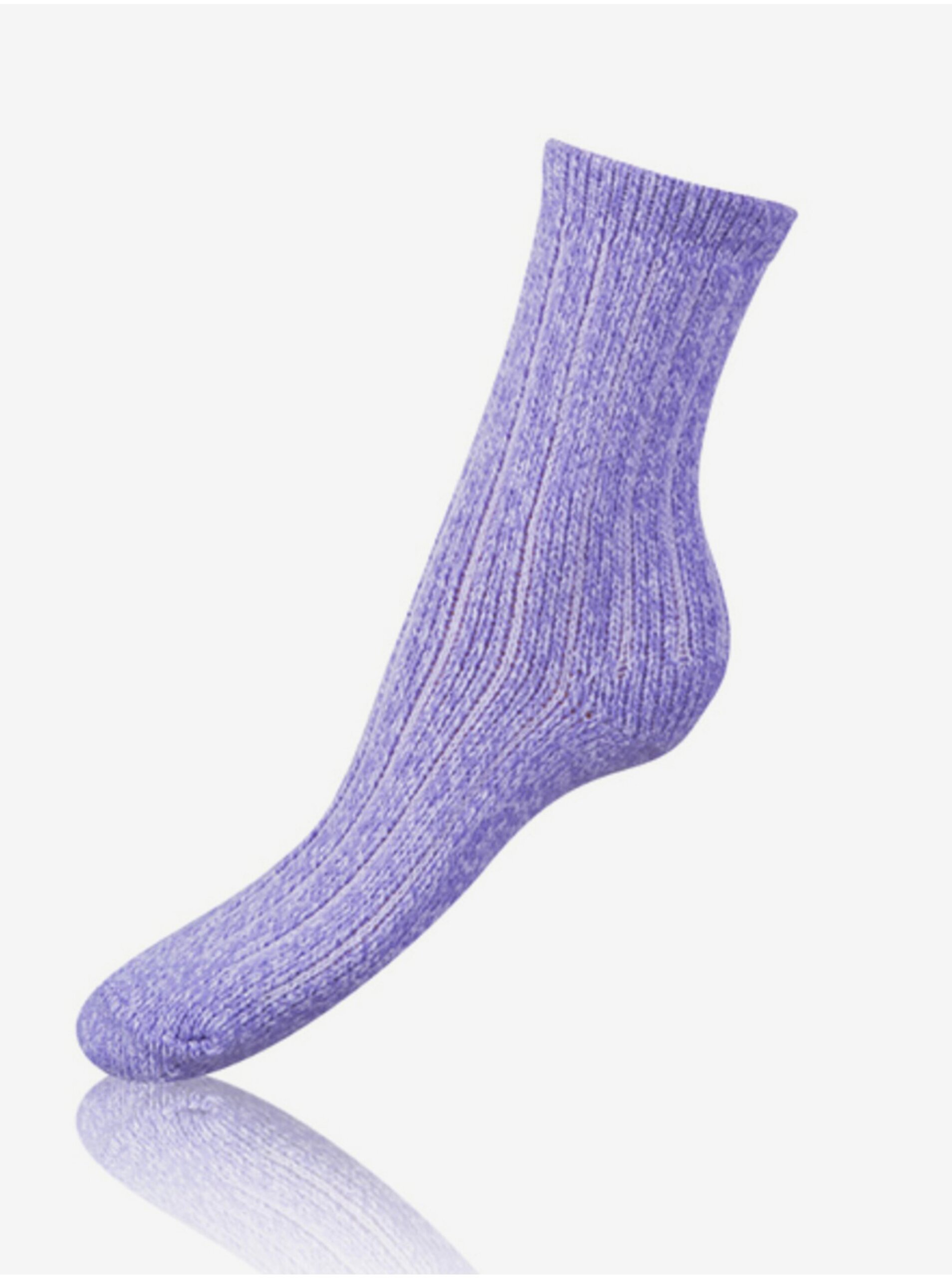 Levně Fialové dámské ponožky Bellinda SUPER SOFT SOCKS