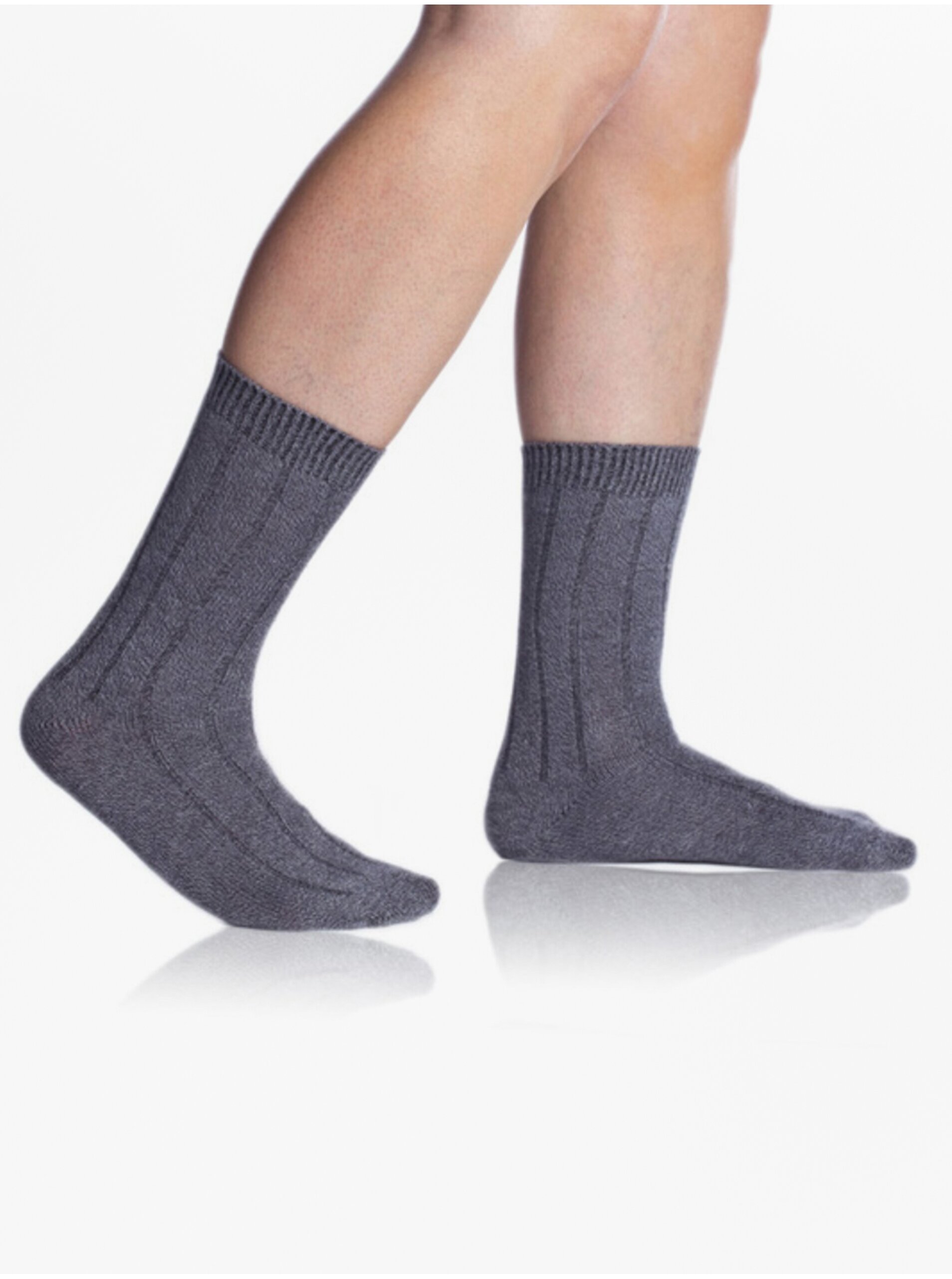 E-shop Tmavě šedé unisex ponožky Bellinda BAMBUS CASUAL UNISEX SOCKS