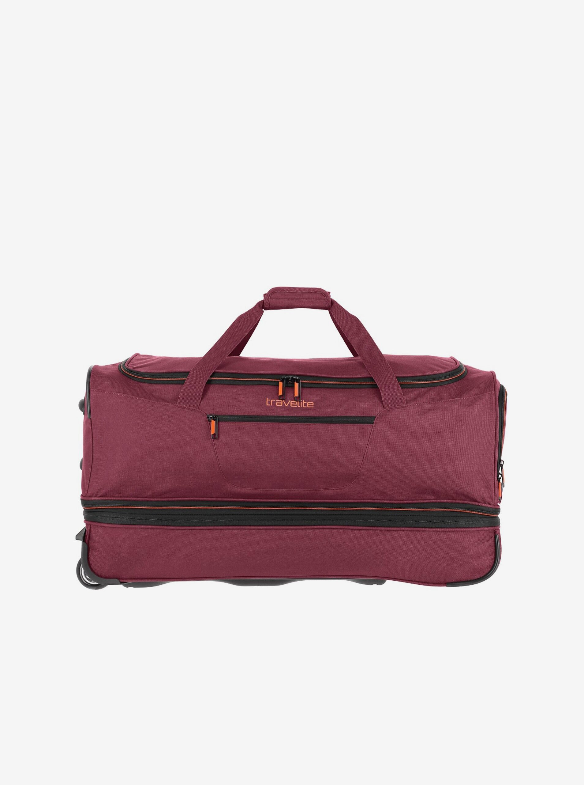 E-shop Vínová cestovní taška Travelite Basics Wheeled duffle L