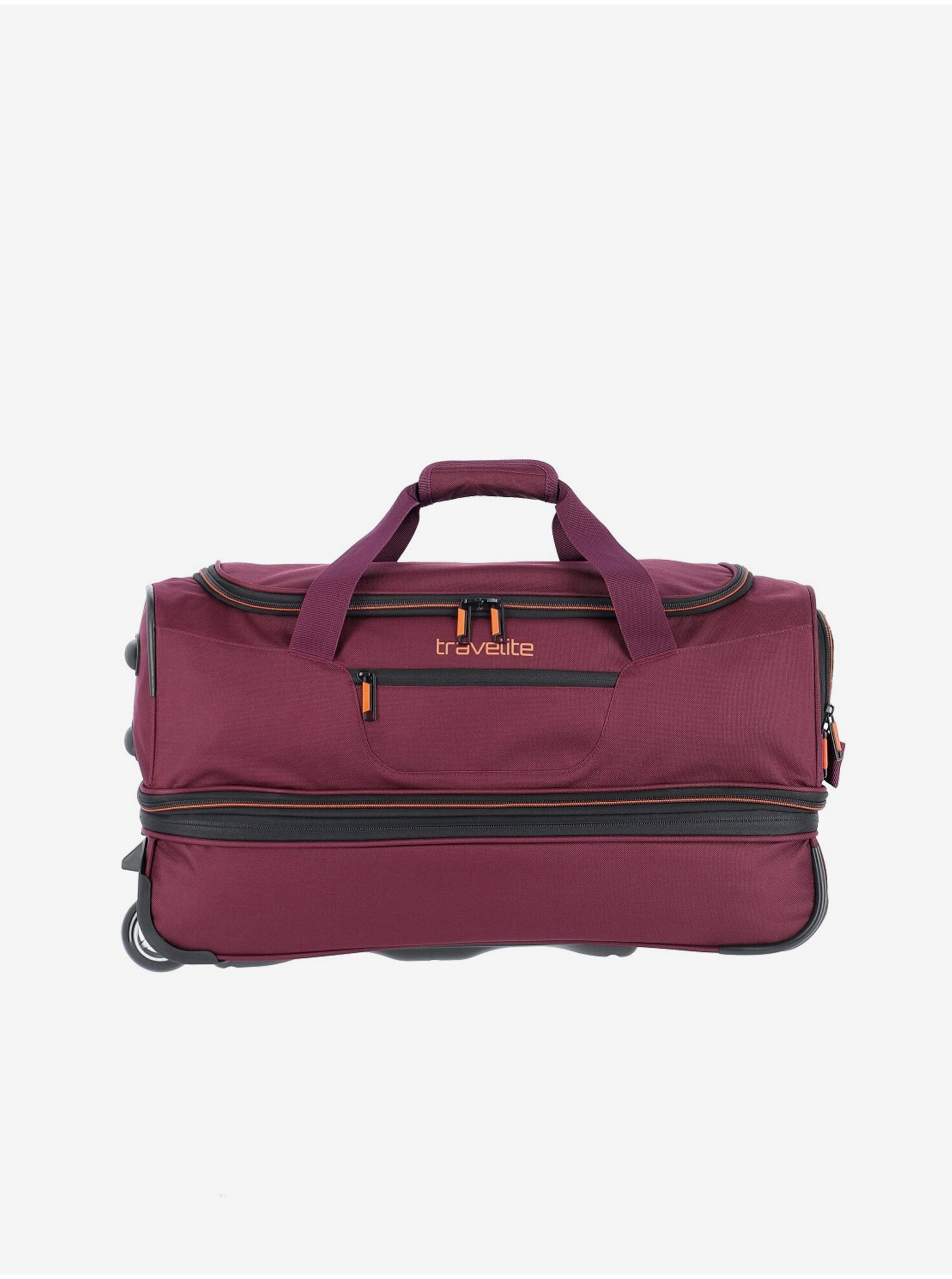E-shop Vínová cestovní taška Travelite Basics Wheeled duffle S