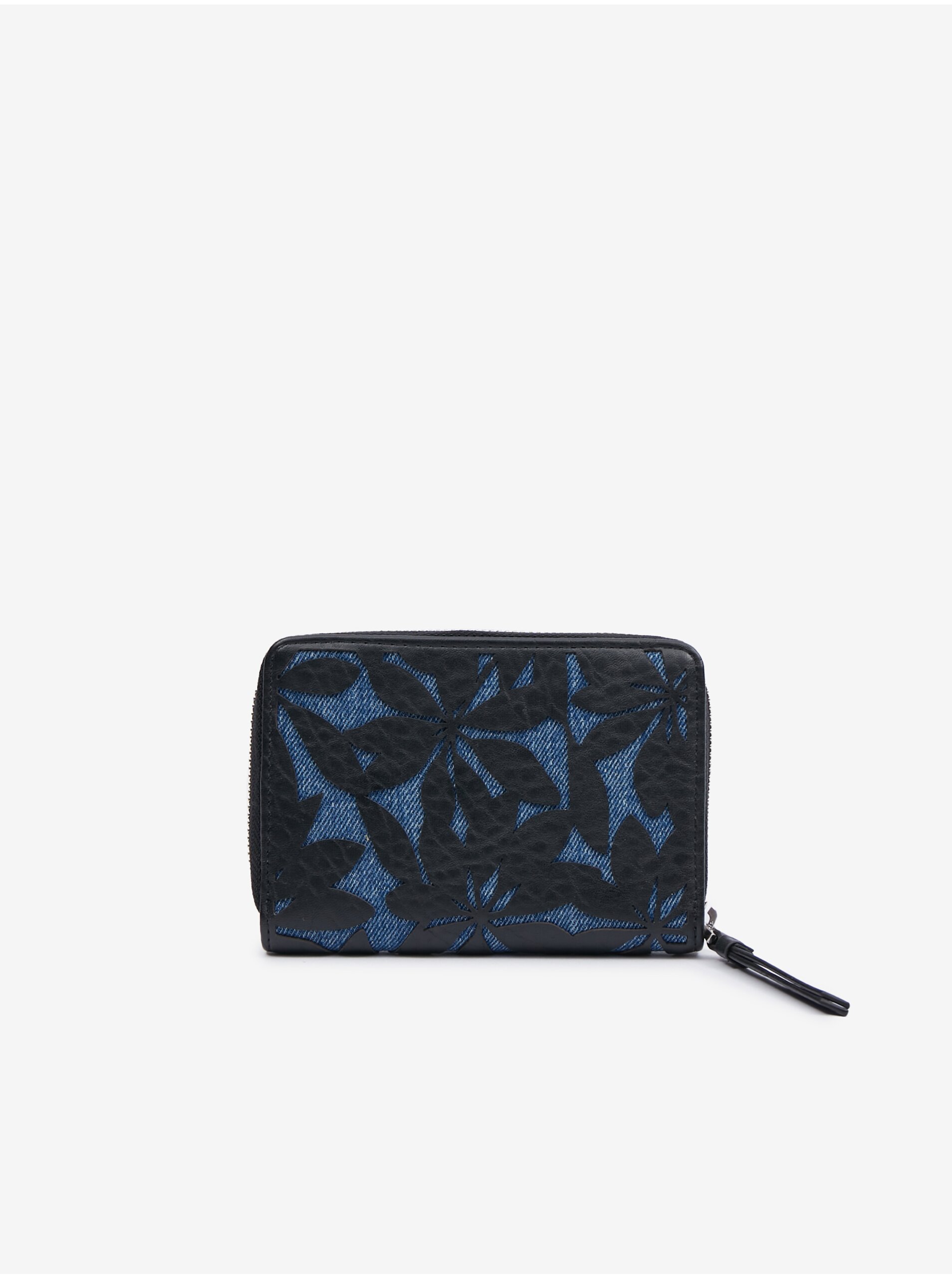 Lacno Modrá dámska vzorovaná peňaženka Desigual Onyx Marisa
